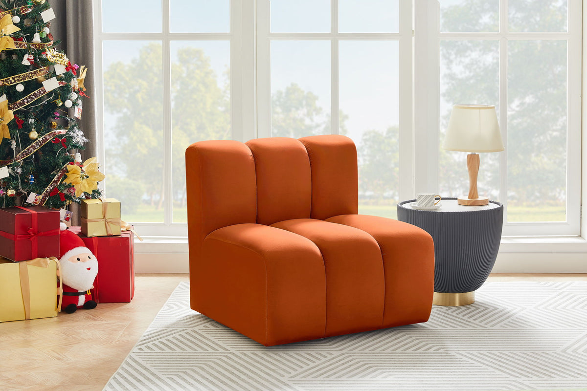 Arc - Velvet Straight Chair