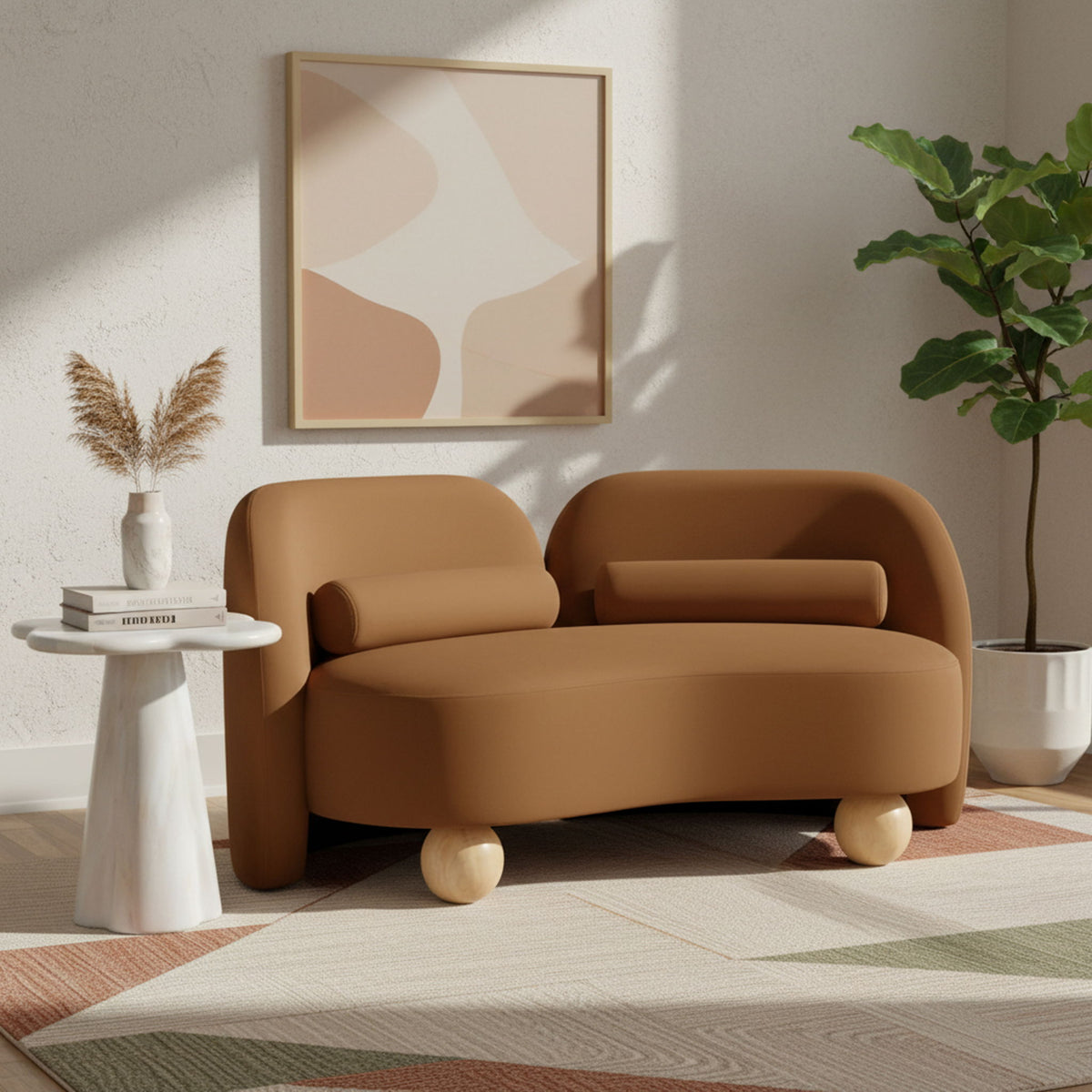 Daphne - Velvet Loveseat