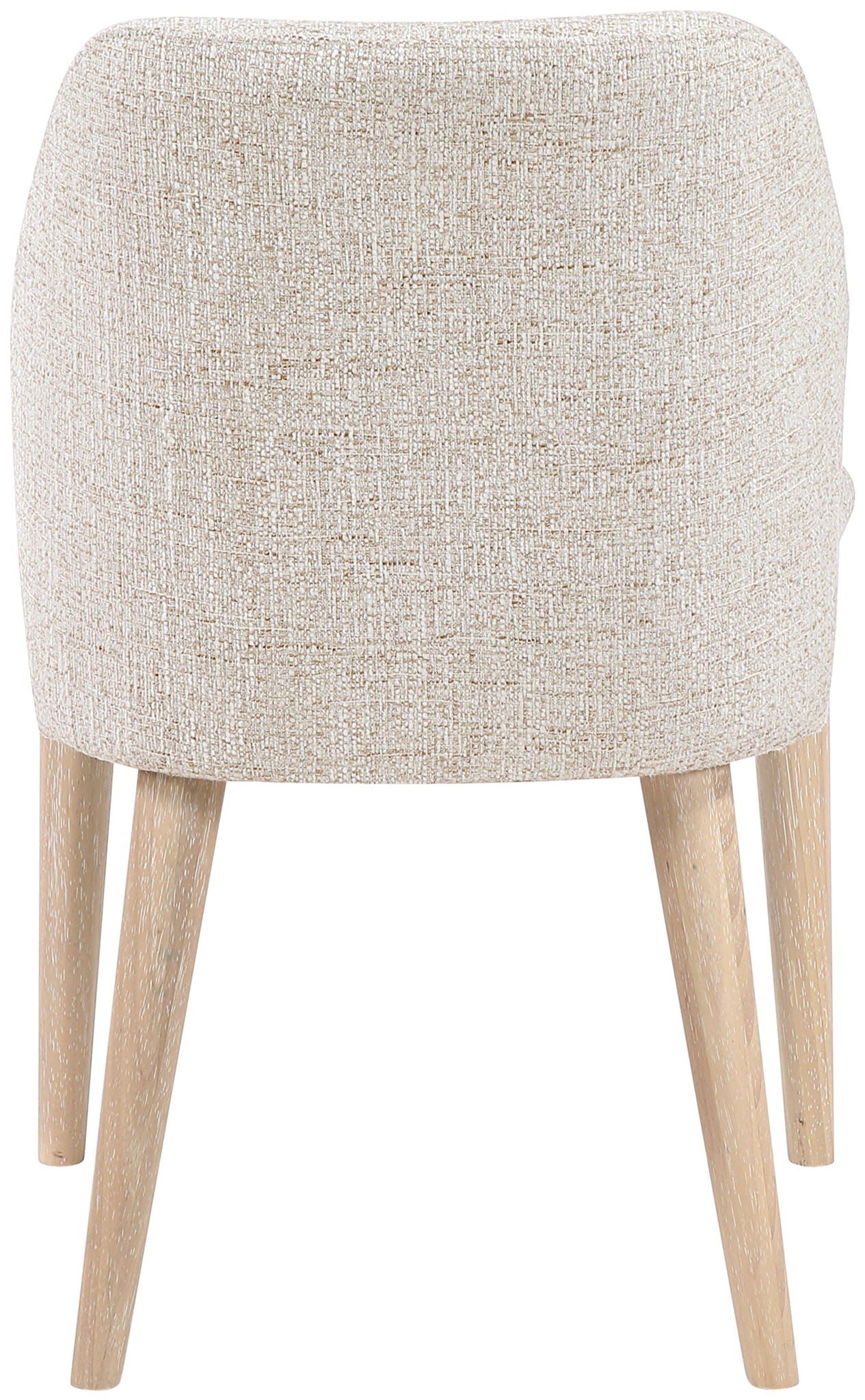 Valeo - Linen Textured Fabric Upholstered Dining Chair (Set of 2) - Painted Natural Base
