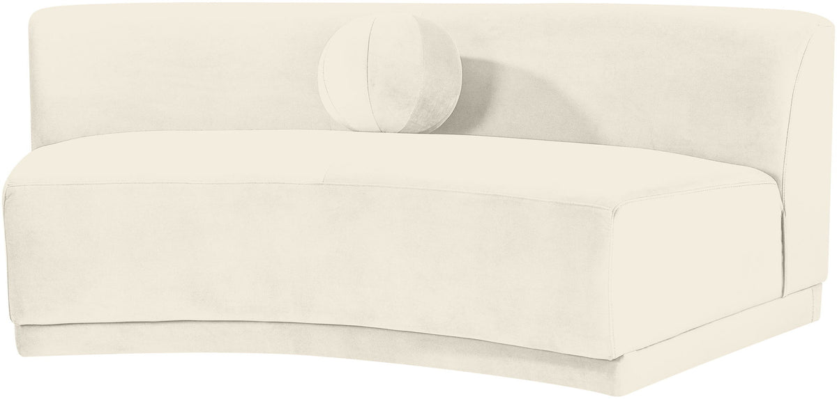 Avra - Velvet Performance Fabric Upholstered Armless Sofa
