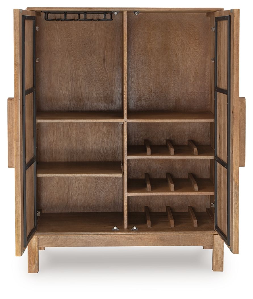 Pellamour - Bar Cabinet - Natural Brown