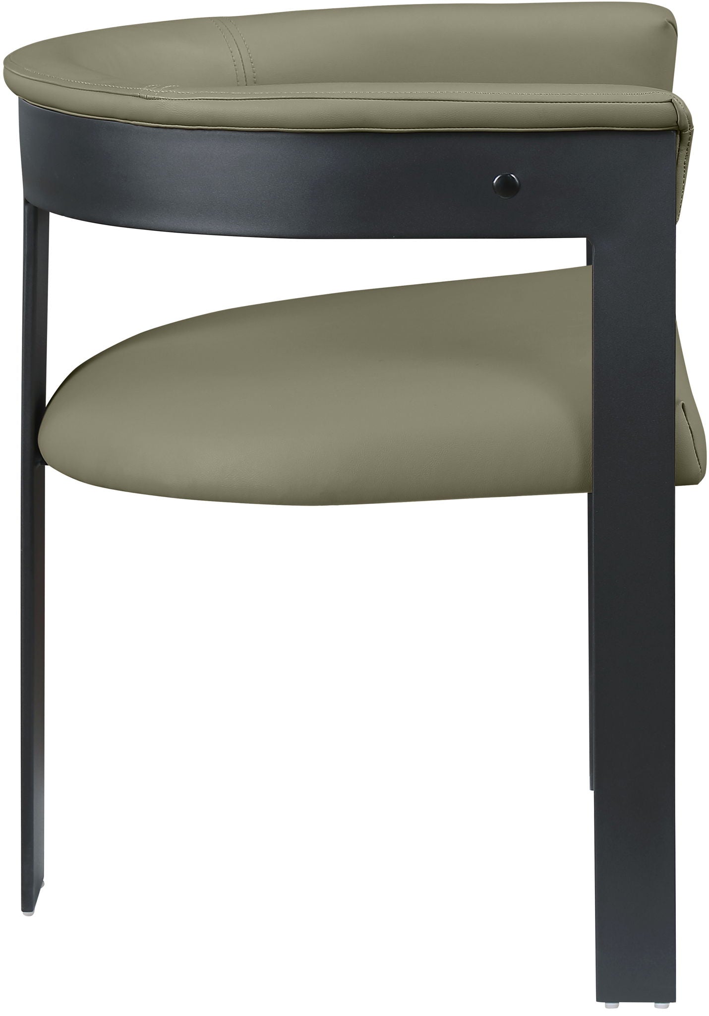 Romeo - Faux Leather Dining Chair With Black Base (Set of 2)