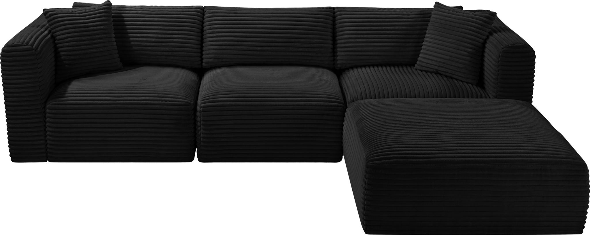 Shaggy - 4 Piece Modular Sectional