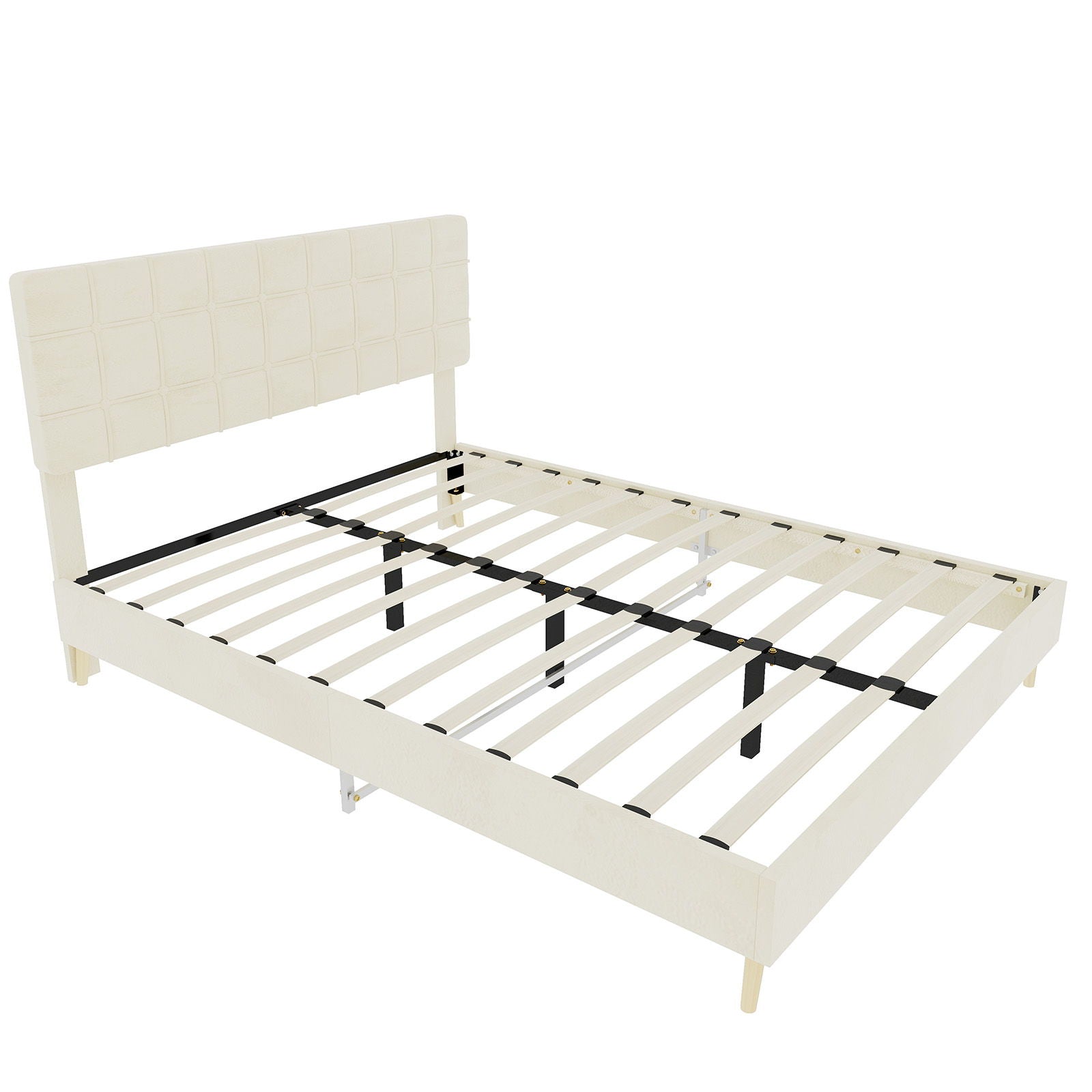 Yungan Lingge Minimalist Soft Pack Headboard Bed