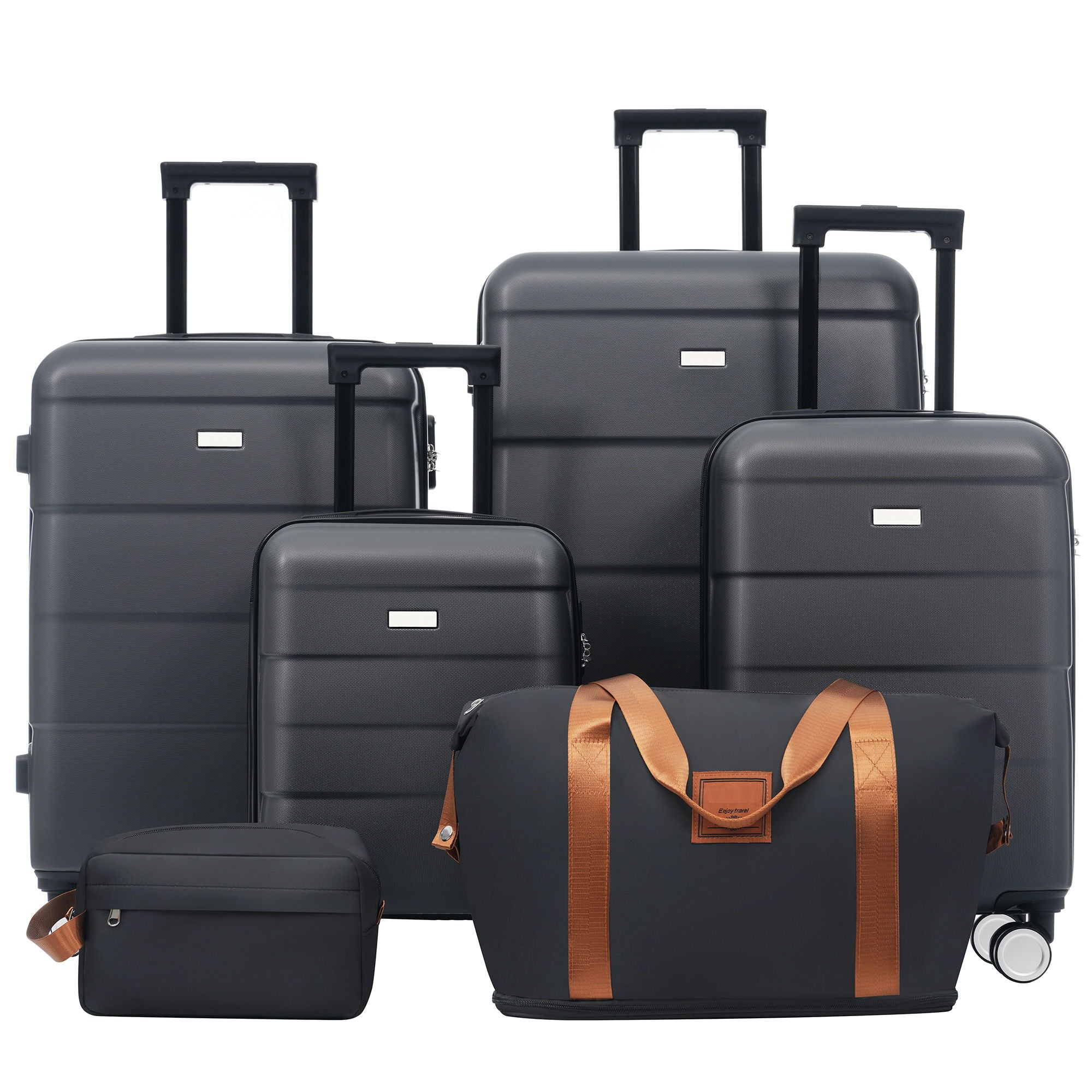 Hardshell Luggage Set 6 Piece With Duffel & Toiletry Bag