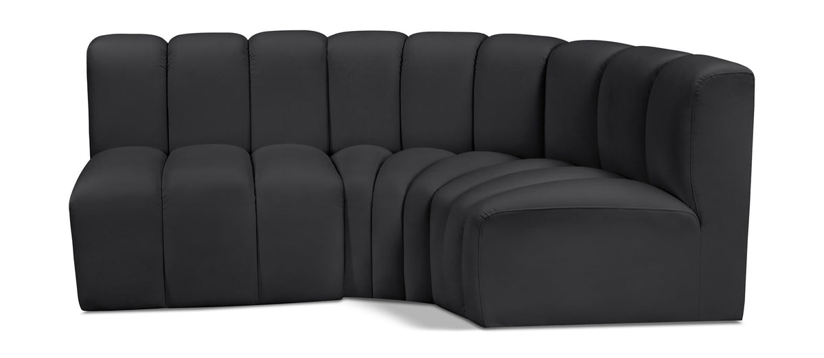 Arc - Faux Leather 3 Piece Sofa
