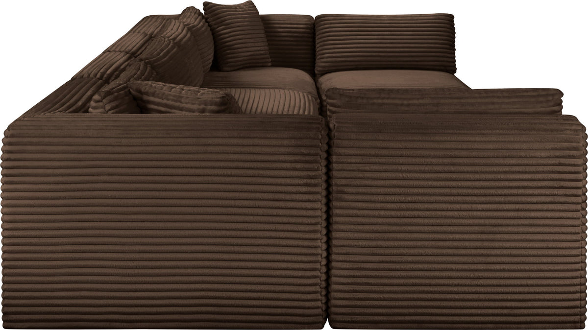 Shaggy - 6 Piece Modular U-Shaped Armless Sectional