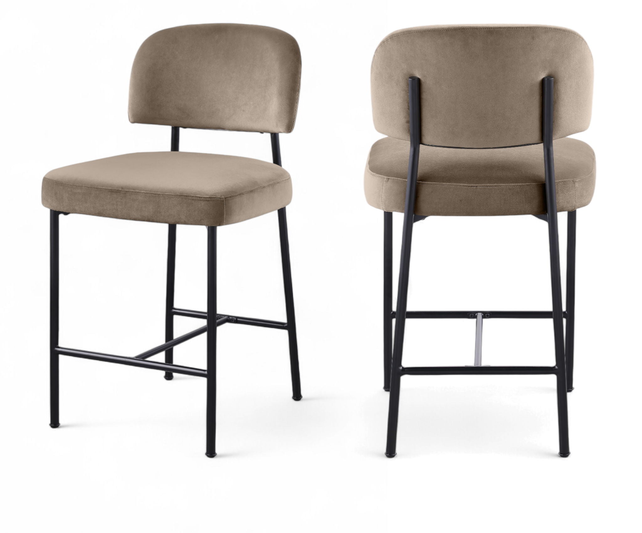 Zarelle - Performance Fabric Upholstered Counter Stool (Set of 2)