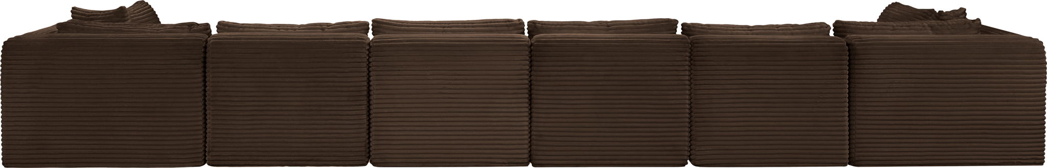 Shaggy - 8 Piece Modular U-Shaped Armless Sectional