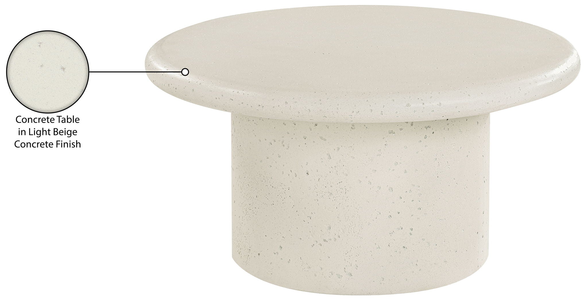 Emara - Concrete And Fiberglass Indoor / Outdoor Coffee Table