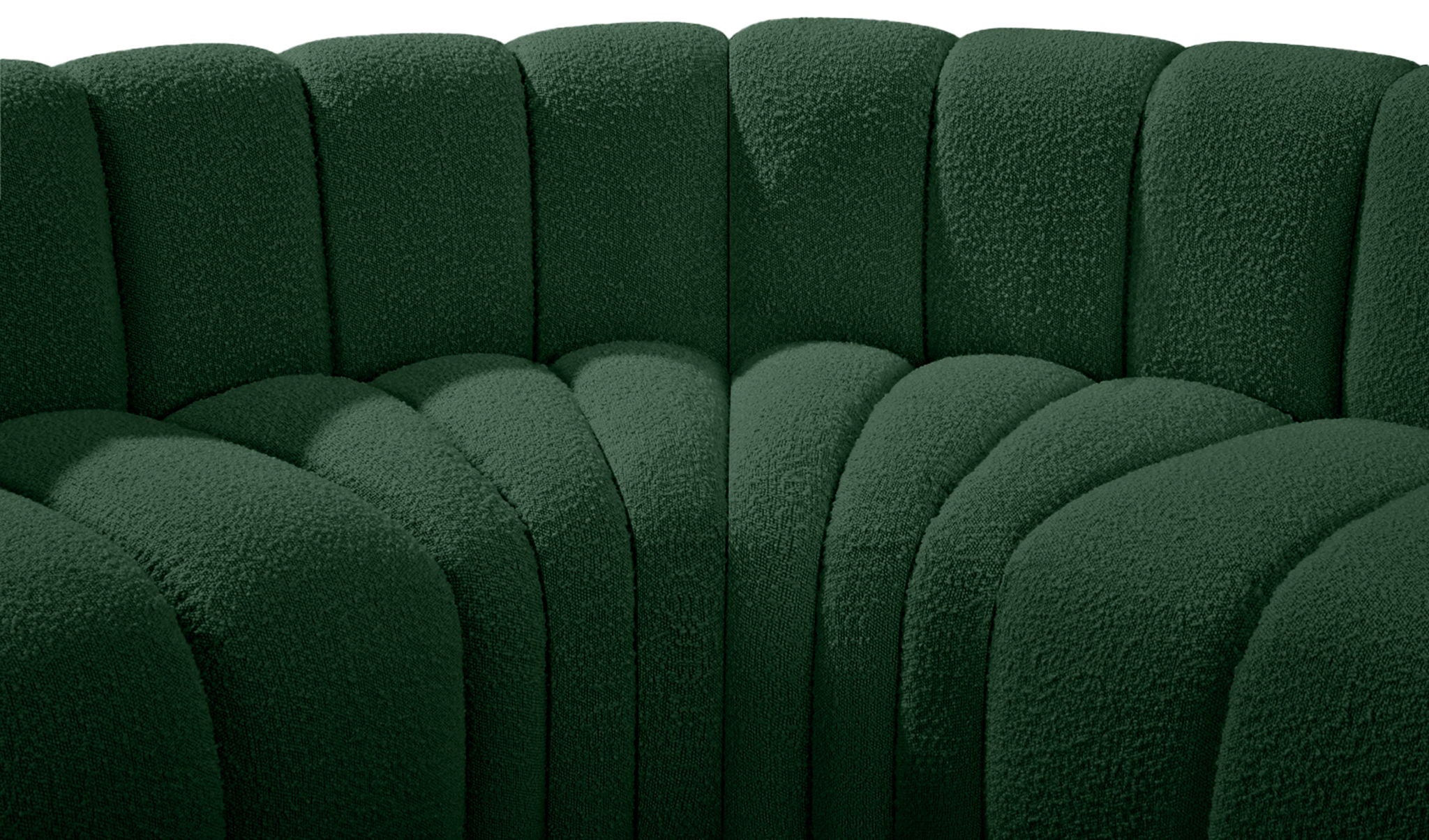 Arc - Boucle Fabric 4 Piece U-Shaped Modular Sofa
