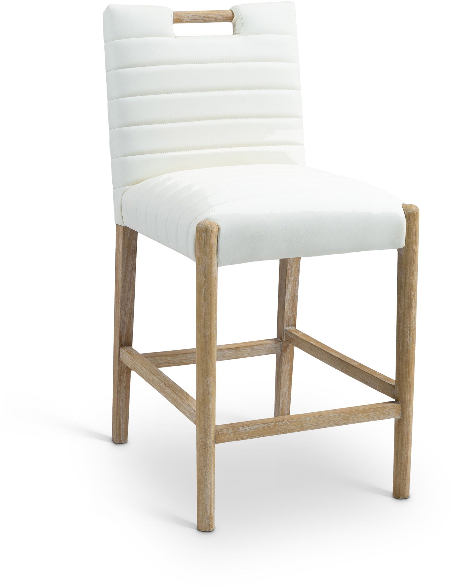 Aimee - Counter Stool - Light Brown Legs