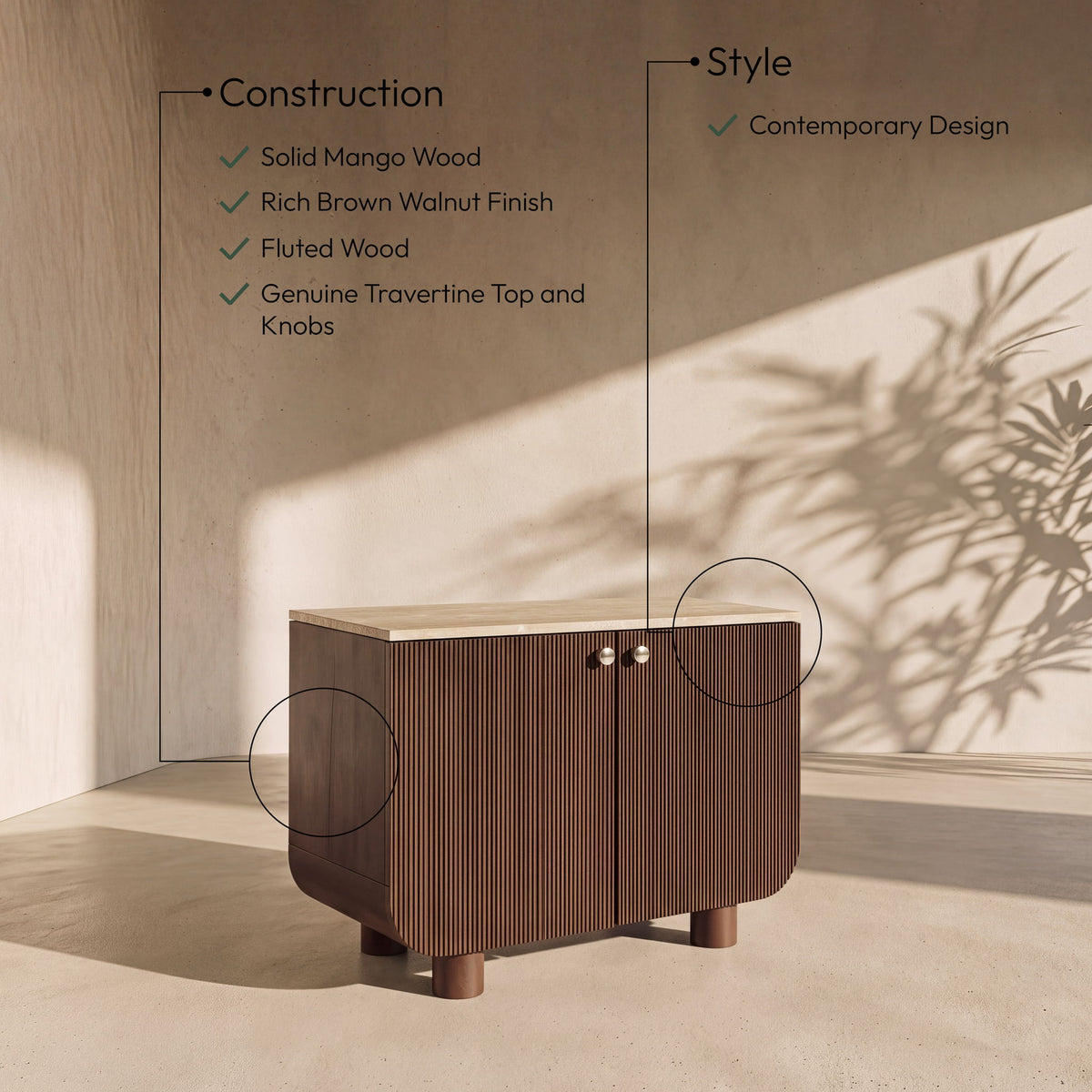Cressa - Mango Wood Sideboard / Buffet