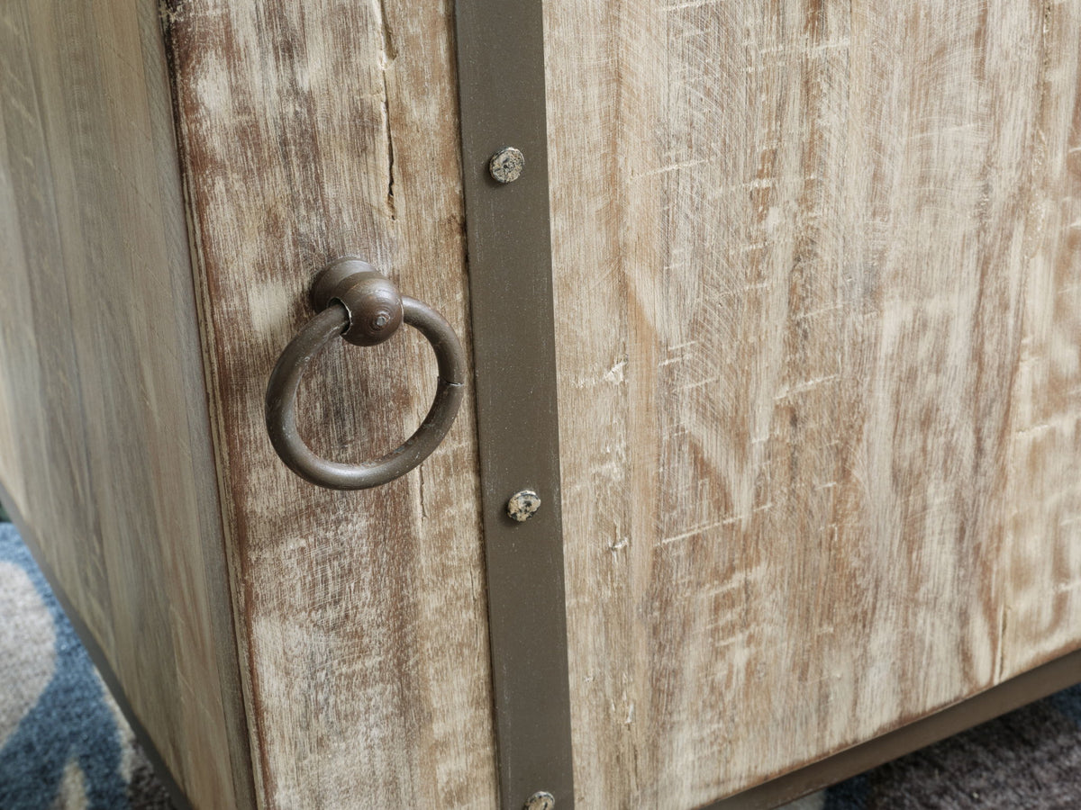 Laddford - Accent Cabinet - Shelf - Whitewash