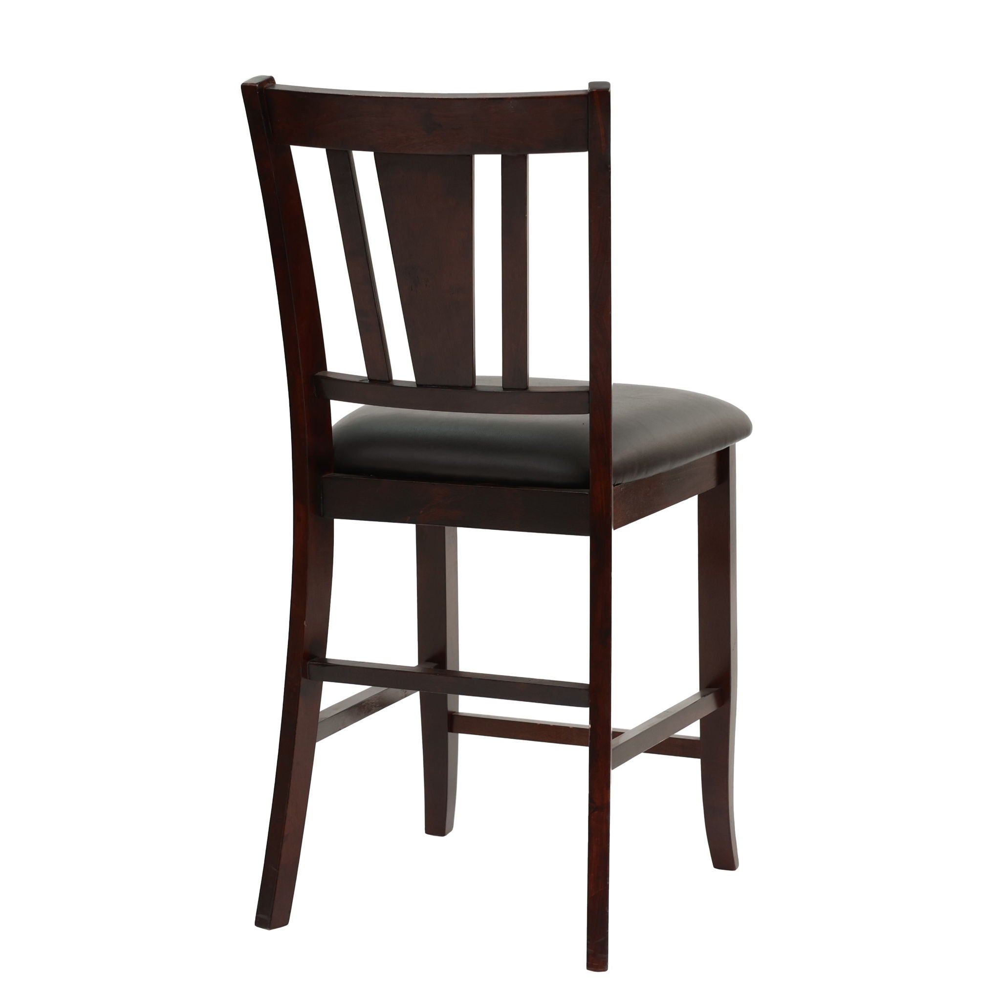 7 Piece Counter Height Dining Set With Butterfly Leaf Table And Chairs - Brown / Espresso