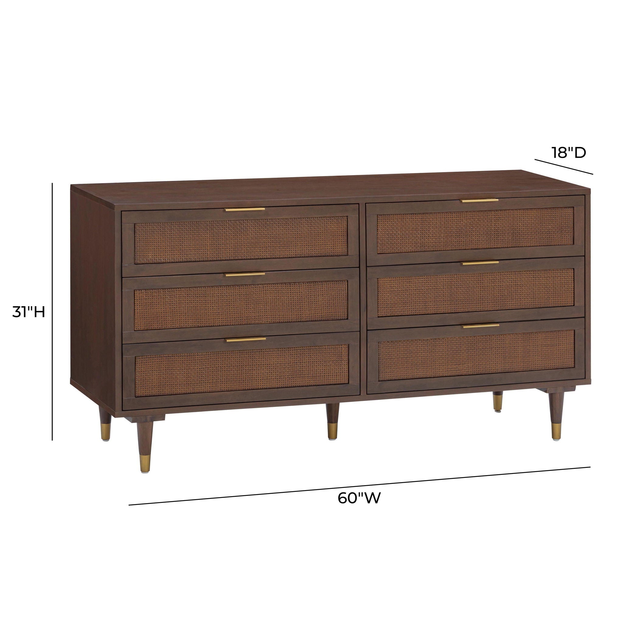 Sierra - 6 Drawer Dresser