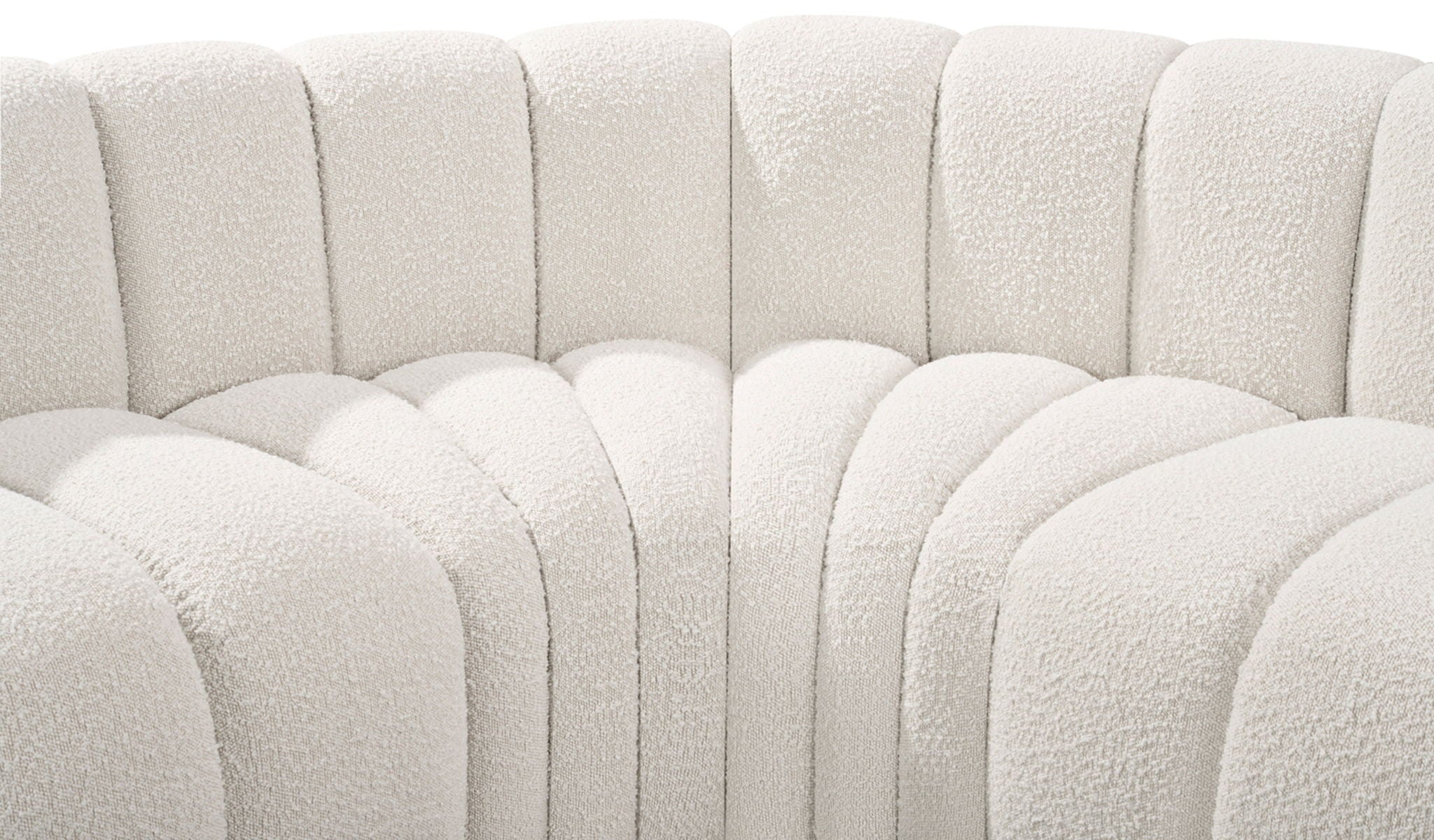 Arc - Boucle Fabric 7 Piece U-Shaped Modular Sofa