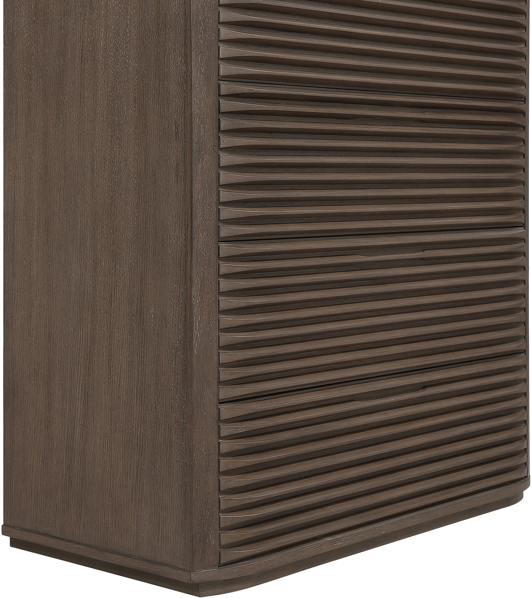 Morino - Oak Veneer And Solid Wood Chest - Brown
