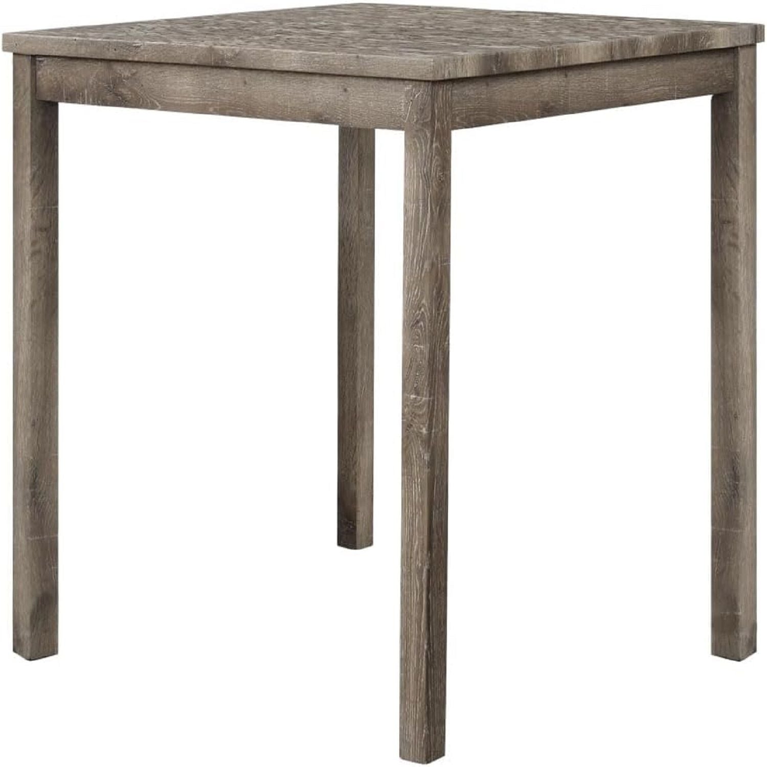 Transitional Counter Dining Set With 4 Tufted Stools