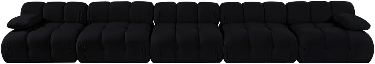 Orin - Velvet 5 Piece Modular Armless Sofa