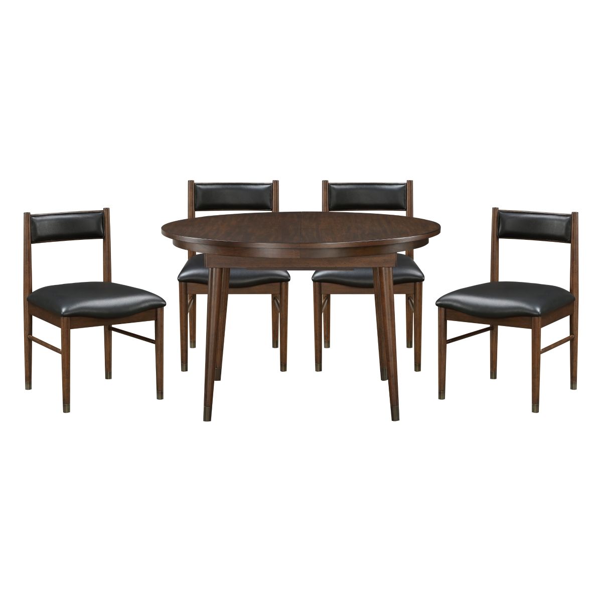 Clive - 5 Piece Dining Room Set (Table & 4 Side Chairs) - Black / Cherry