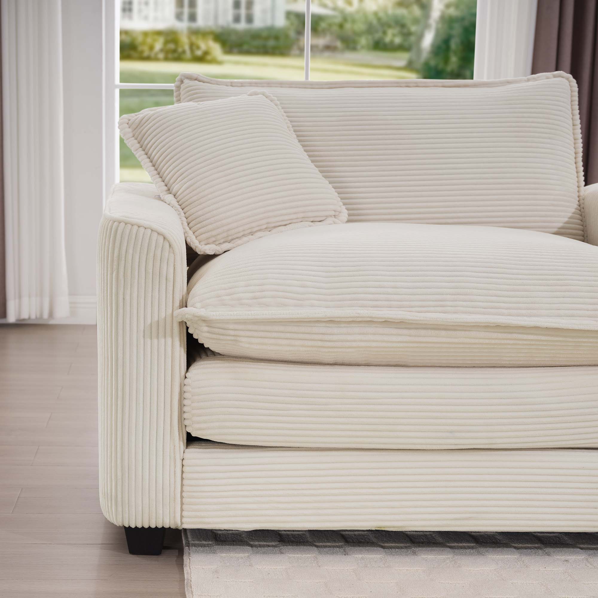 Elegant Oversized Sectional Sofa Set With Deep Seats And Flexible Layout