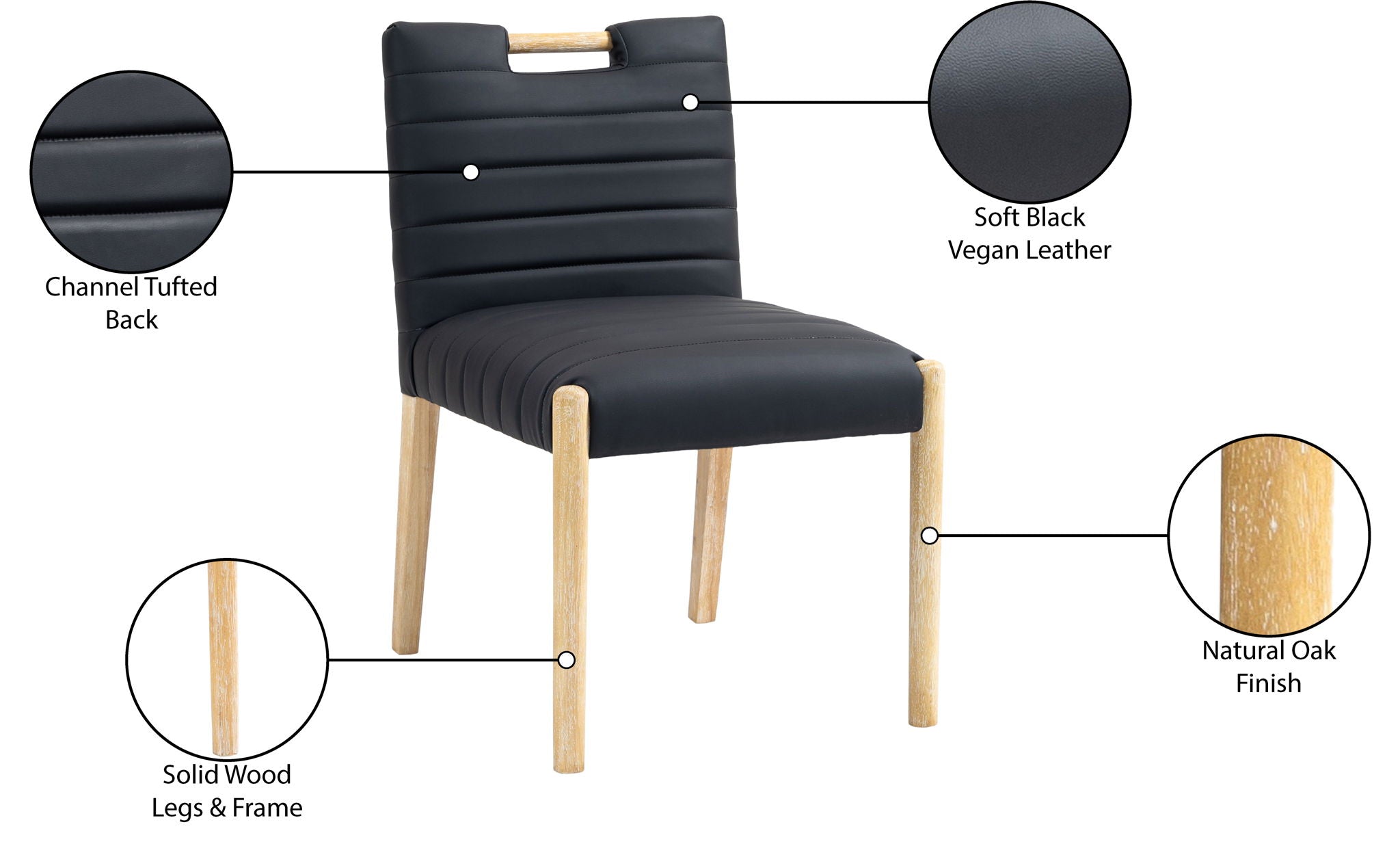 Aimee - Dining Side Chair (Set of 2) - Light Brown Legs