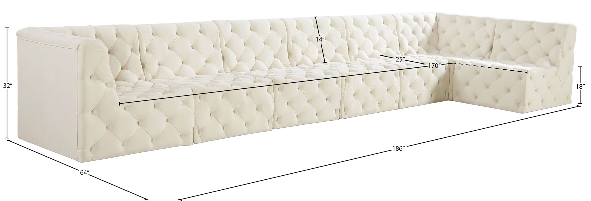 Tuft - 7 Piece Modular Sectional