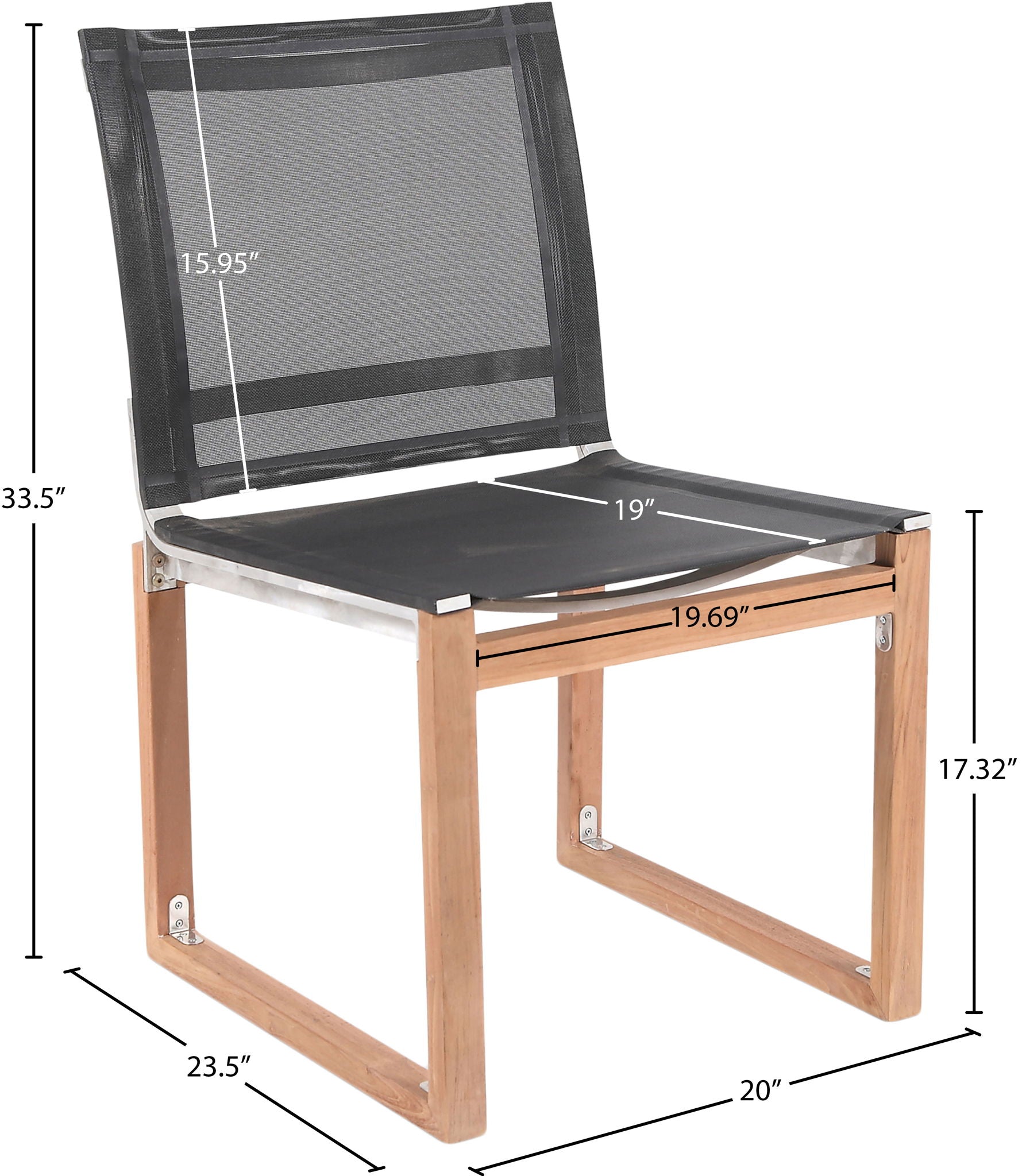 Tulum - Water Resistant Outdoor Patio Dining Side Chair