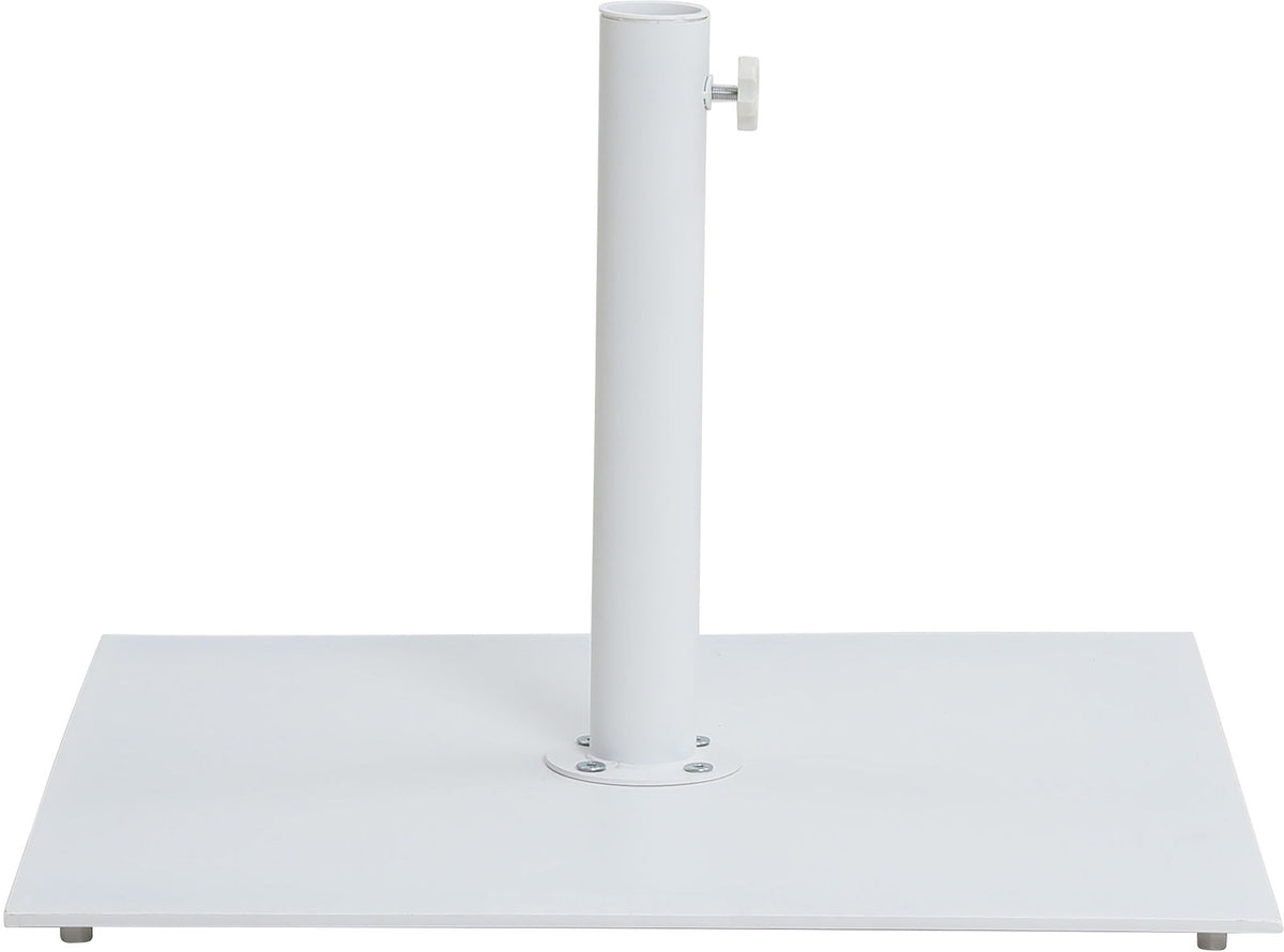 Amalfi - Aluminum Patio Umbrella - White Base / Black Pole