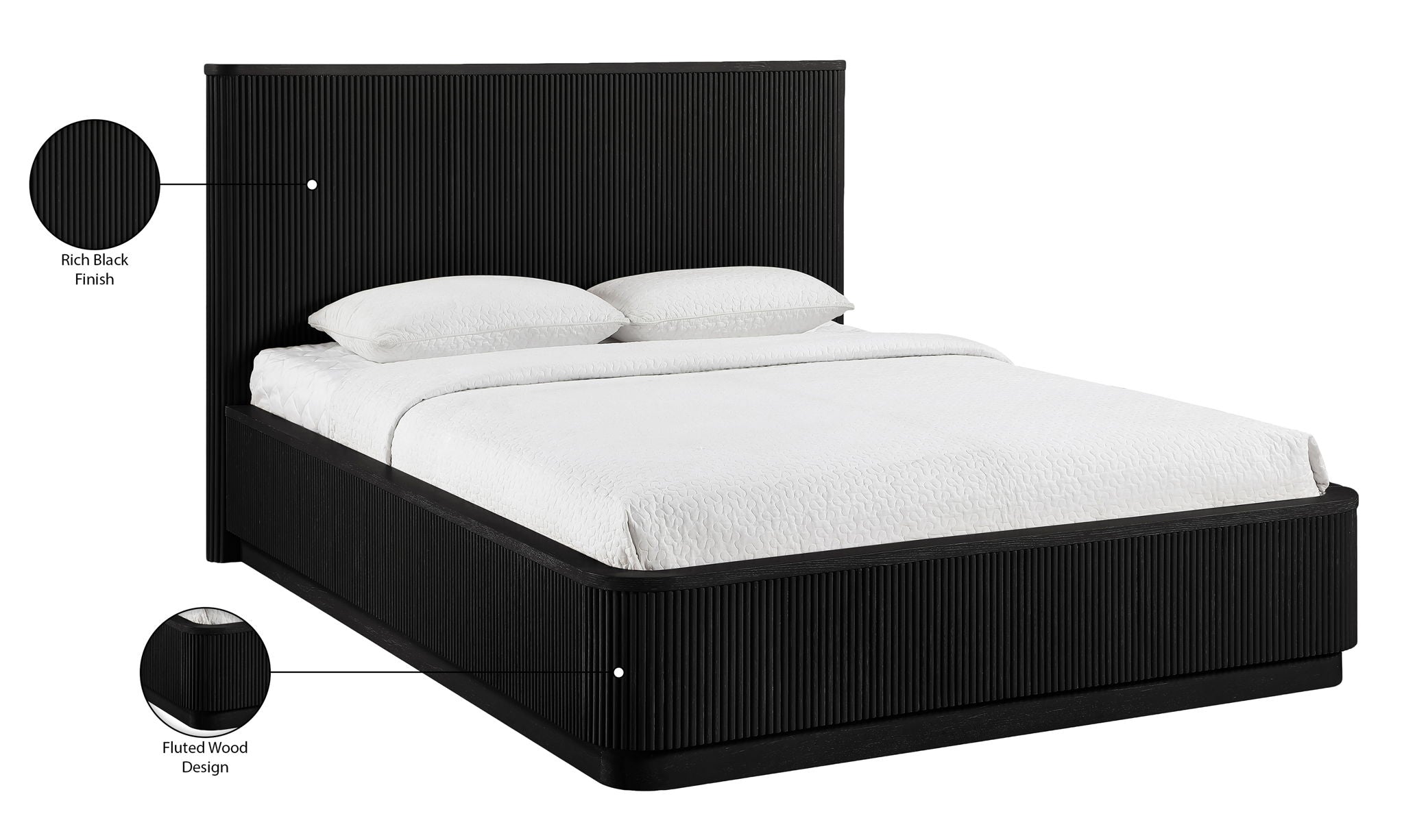 Astrid - Solid Wood And Oak Veneer Bed (3 Boxes)