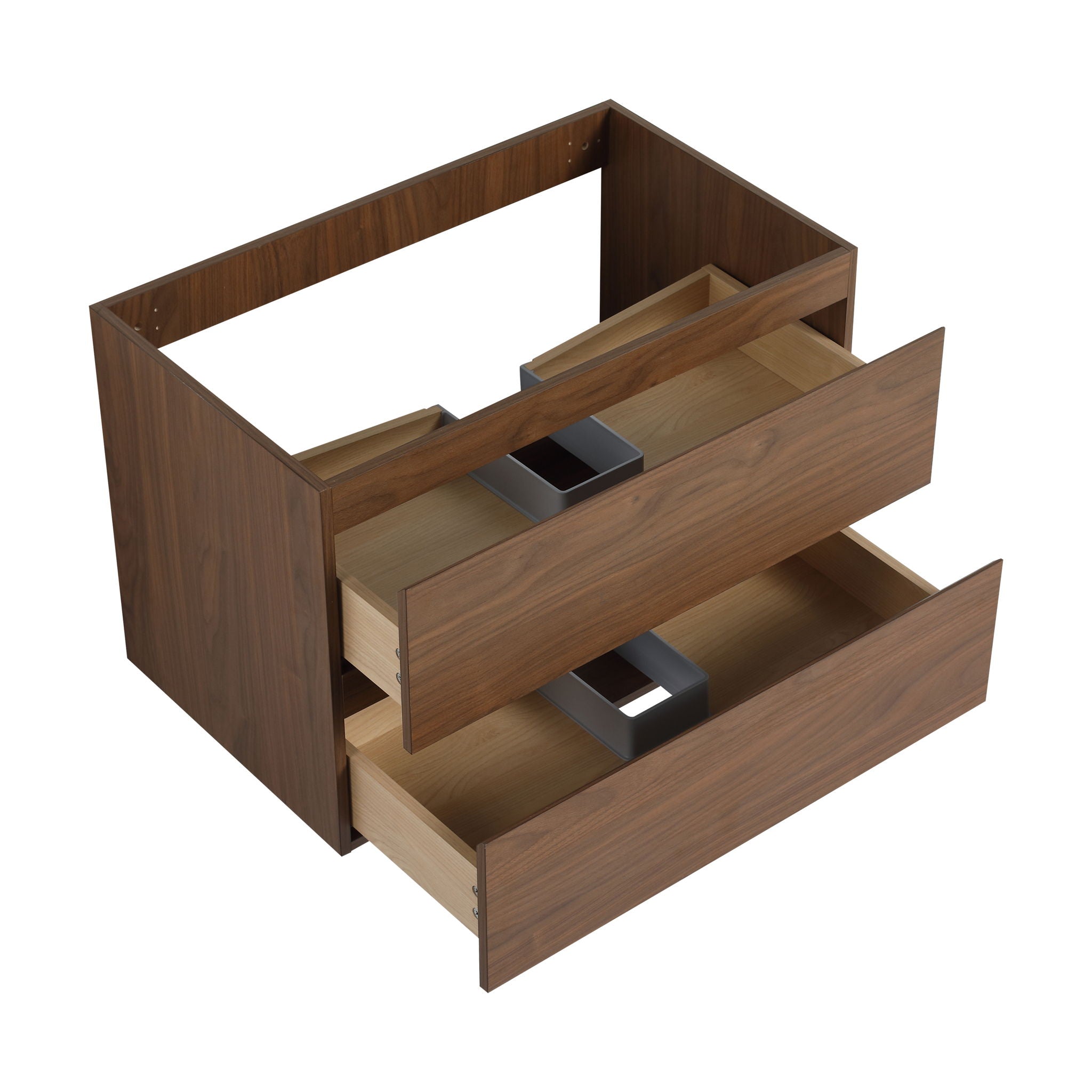Wall Mounted Bathroom Vanity & Sink, 2 Soft Close Drawers
