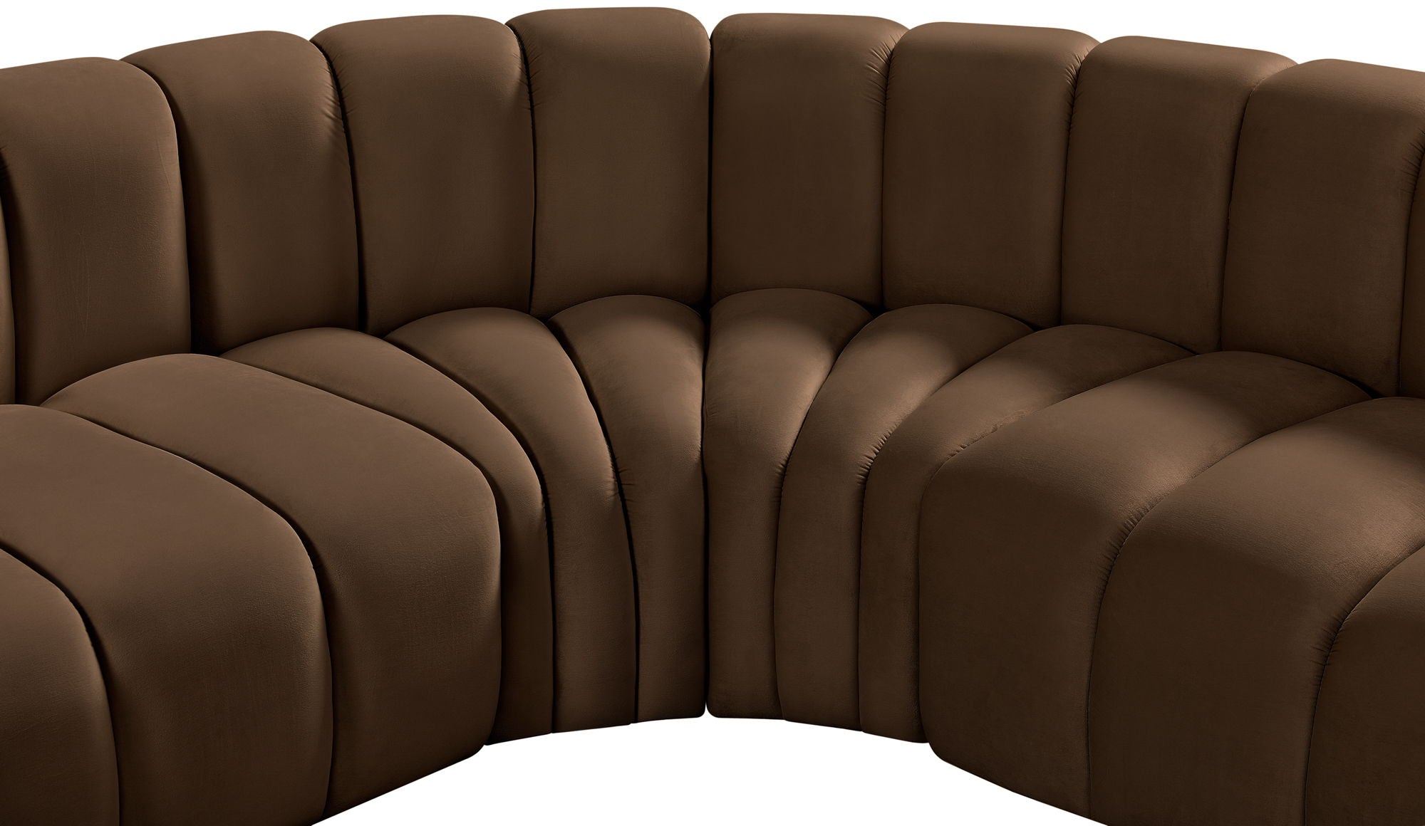 Arc - Velvet 7 Piece Corner Modular Sofa