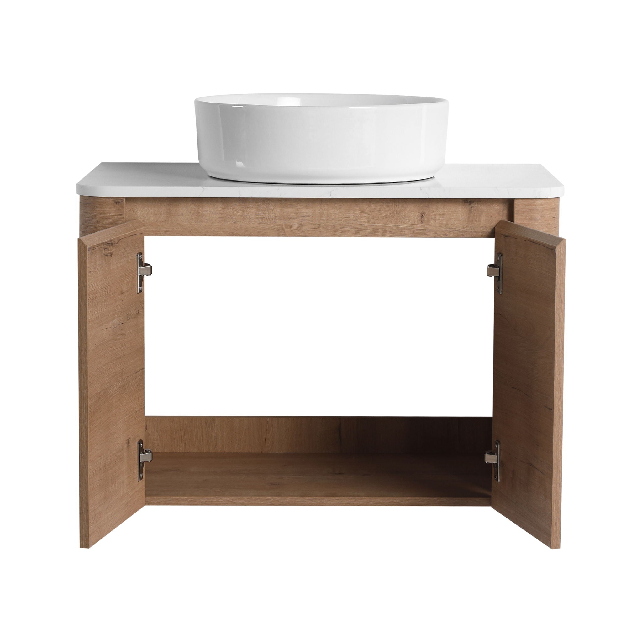 Wall Mounted Bathroom Vanity & Art Sink & 1 Soft Close Door