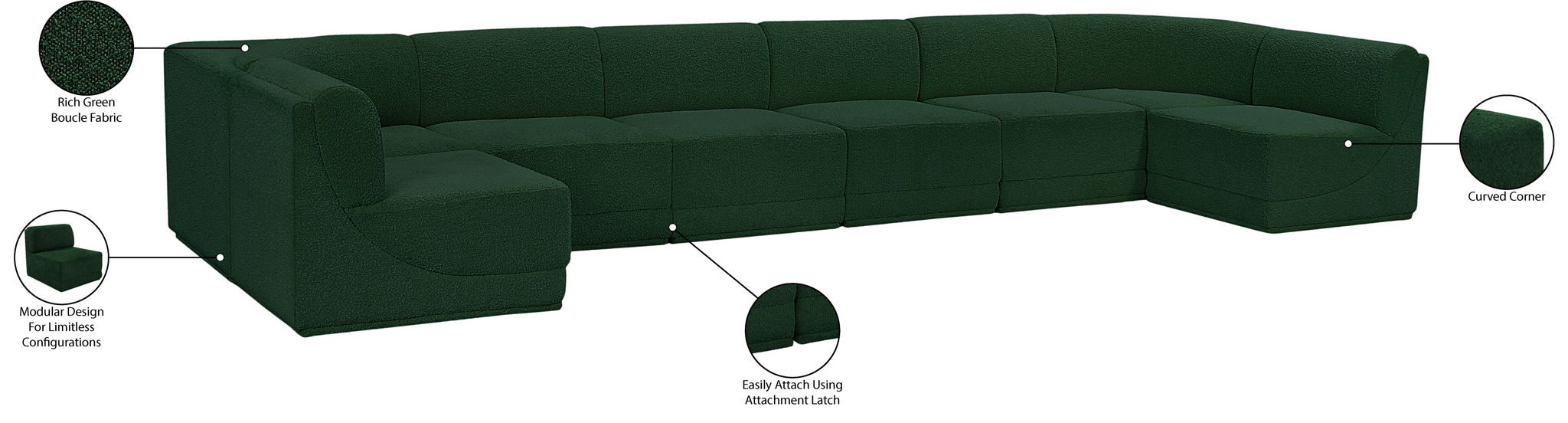 Ollie - 8 Piece Modular Sectional