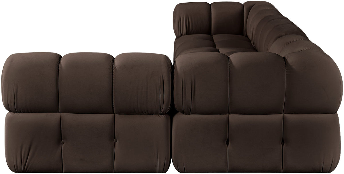 Orin - Fabric Velvet 4 Piece Modular Sectional
