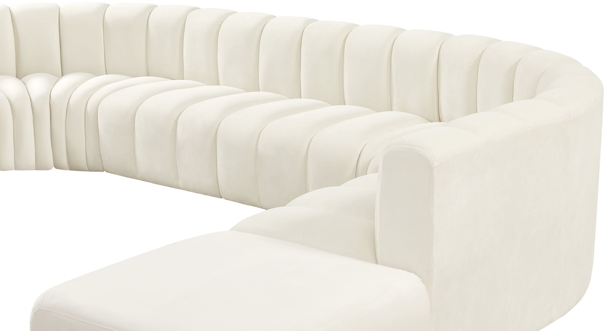 Arc - Velvet 7 Piece Corner Modular Sofa