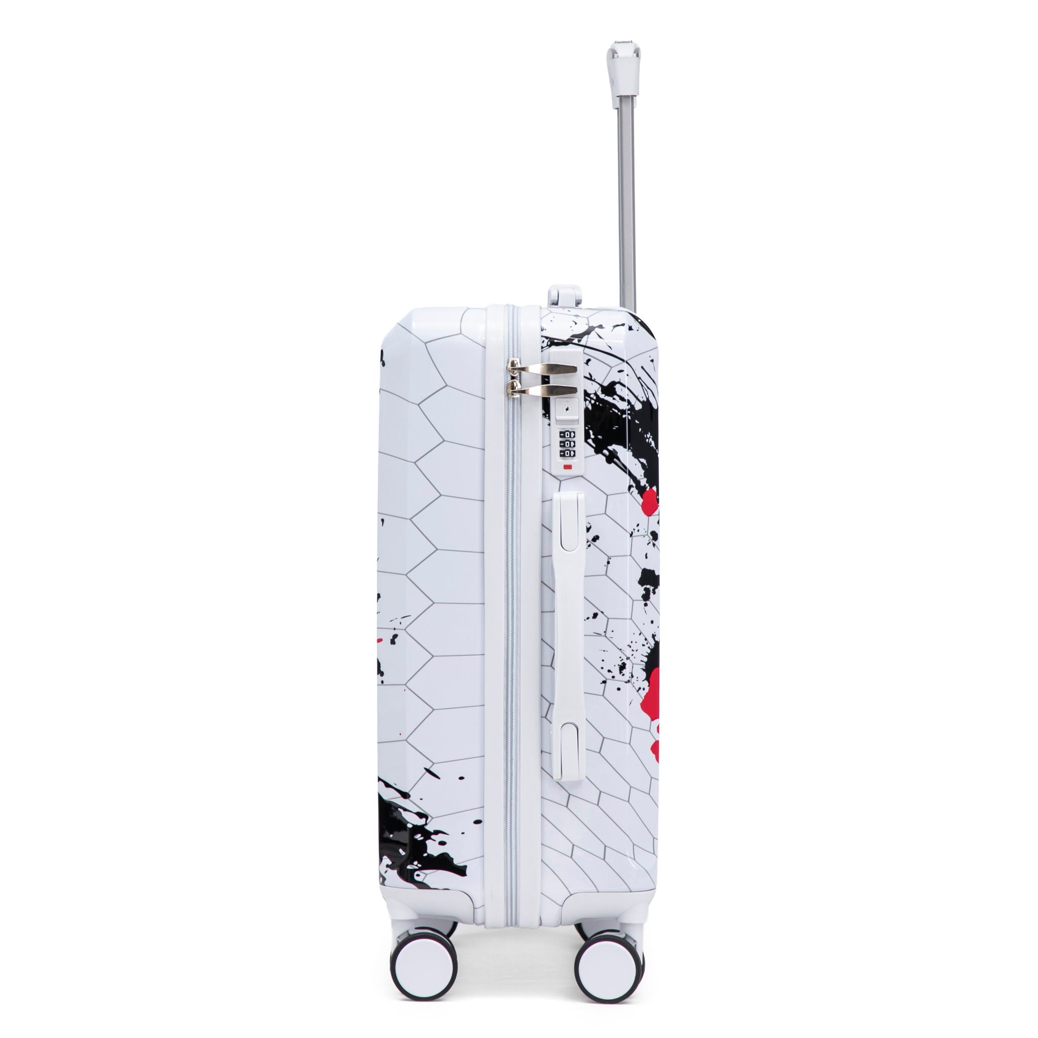 3 Piece With Combination Lock And Silent Wheels