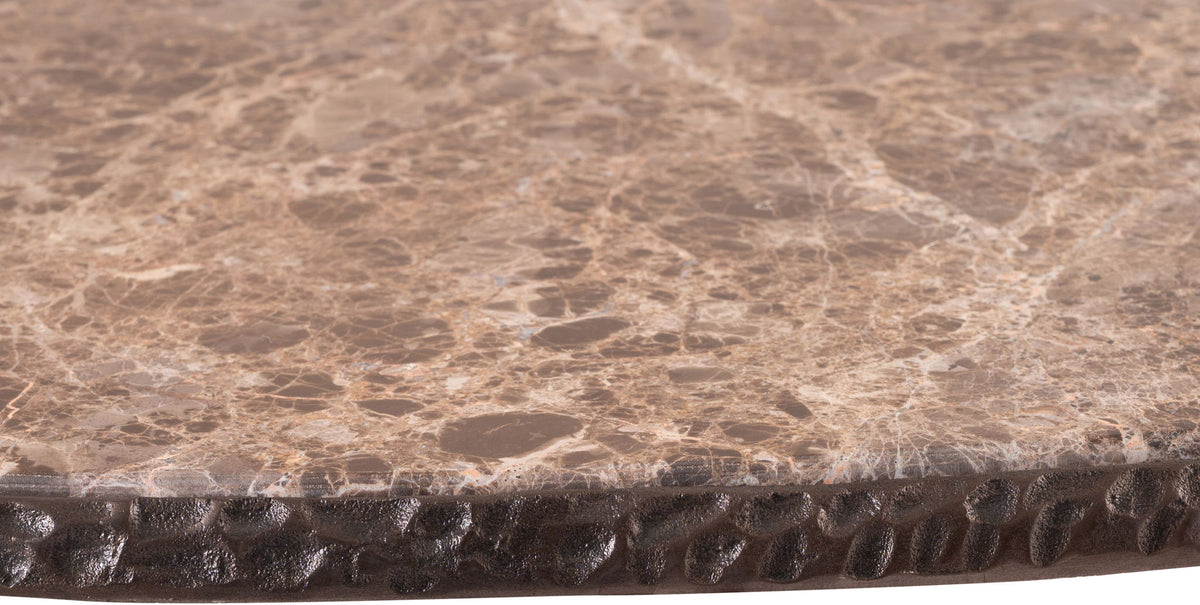 Gild - Aluminum Base And Genuine Marble Top Table