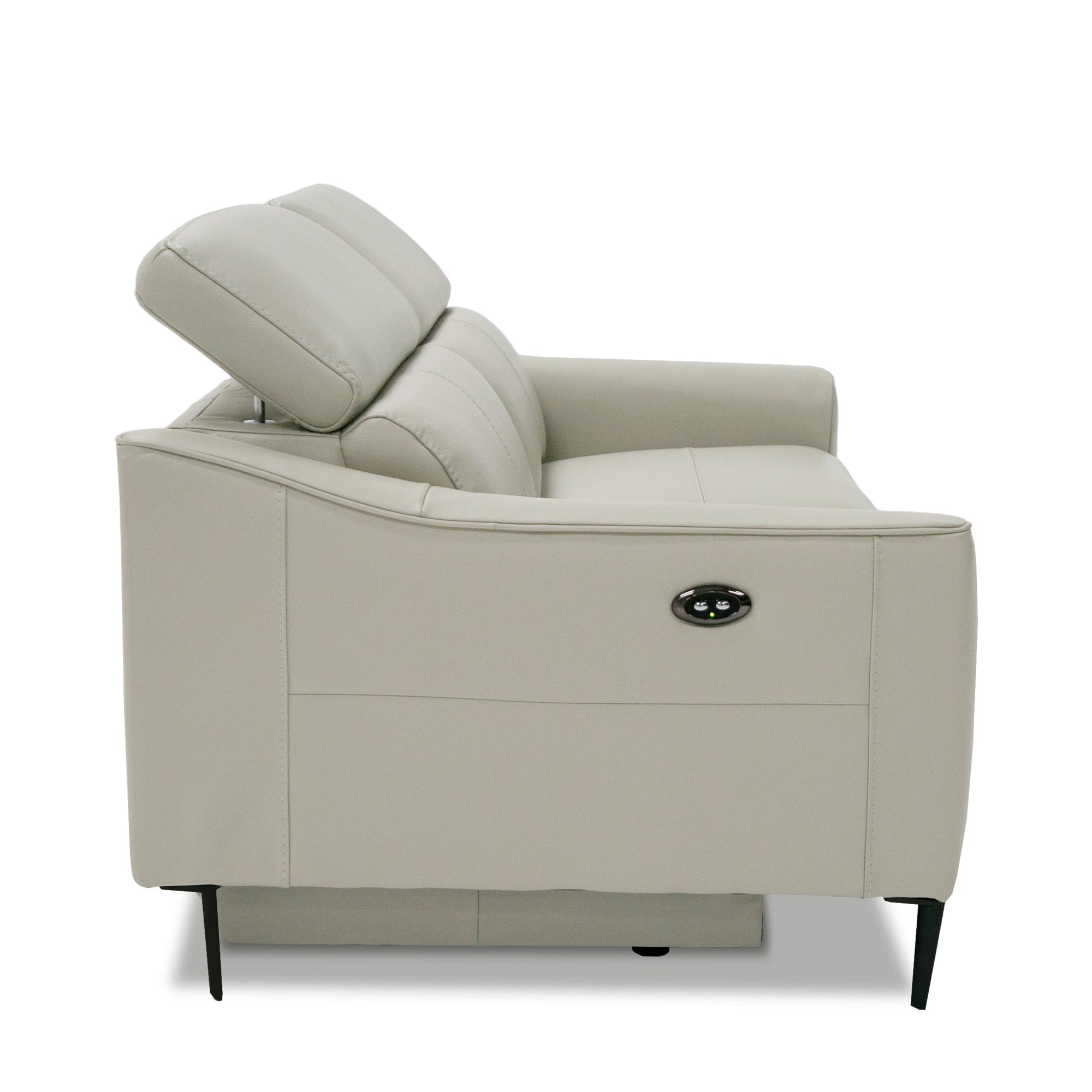 Divani Casa Eden - Modern Grey Leather Sofa