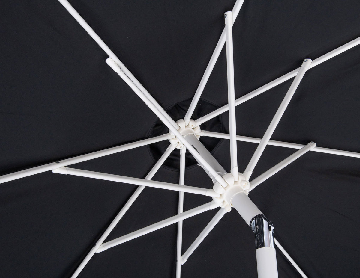 Amalfi - Aluminum Patio Umbrella - Light Brown Base / White Pole