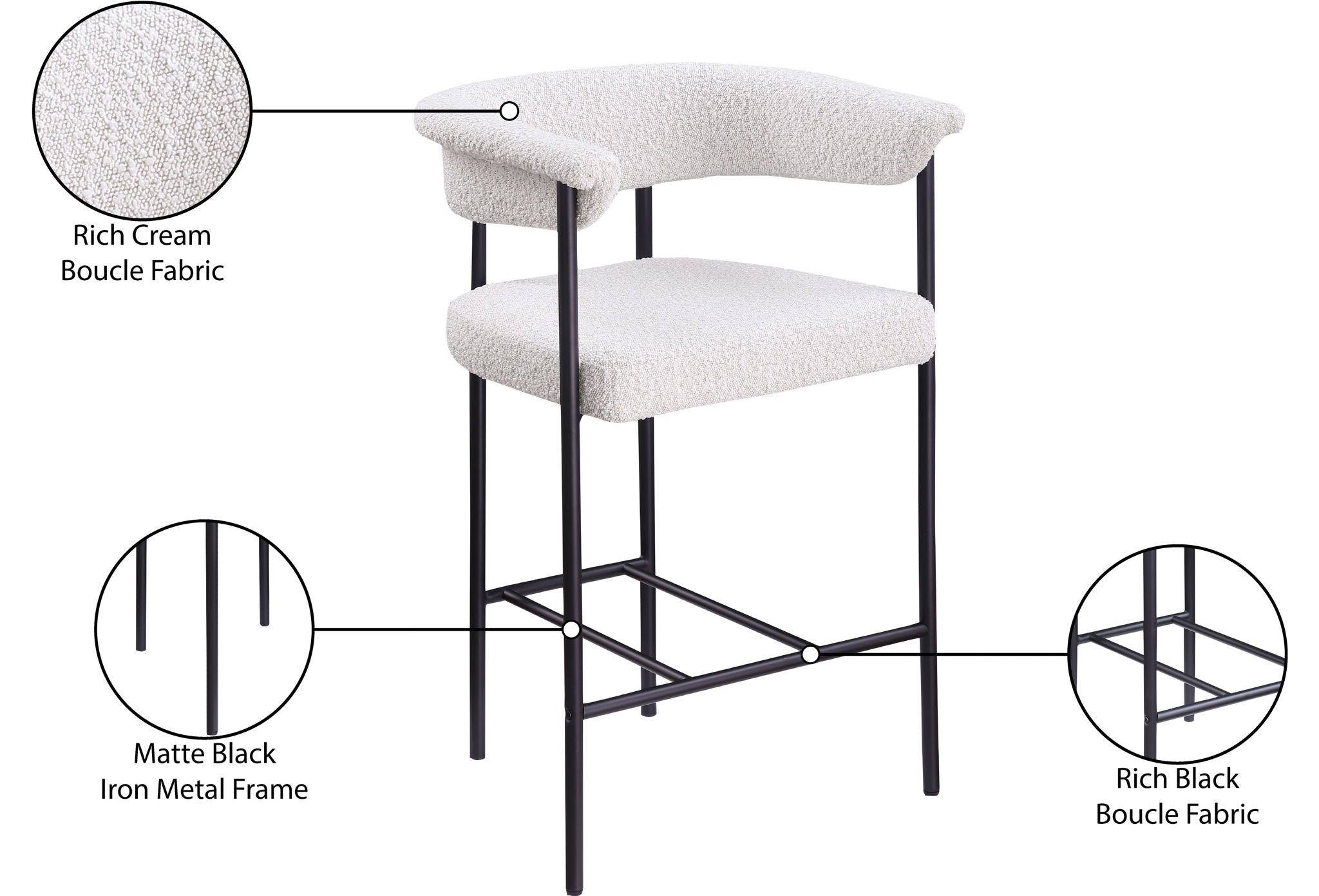 Malin - Boucle Counter Stool (Set of 2)
