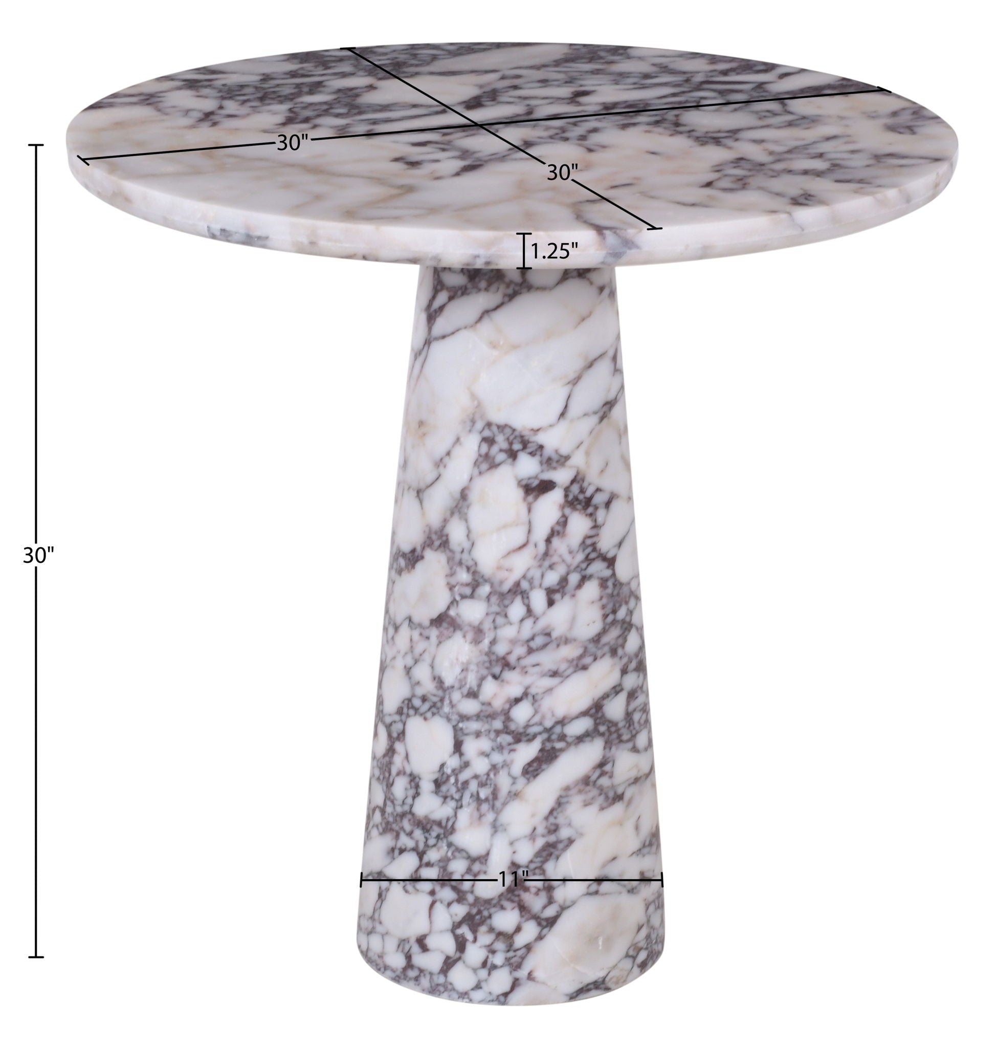 Fontelina - Genuine Marble Bistro Dining Table