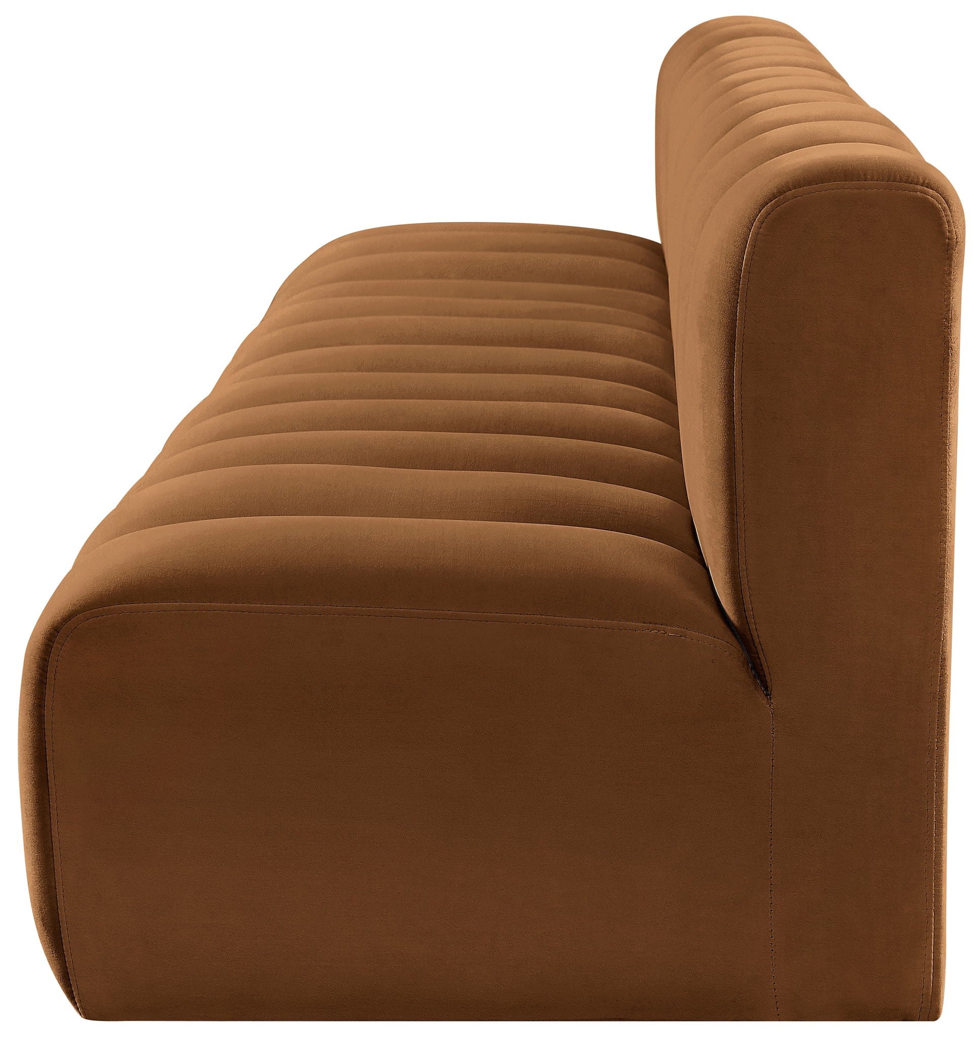 Arc - Velvet 4 Pieces Modular Sofa - Saddle