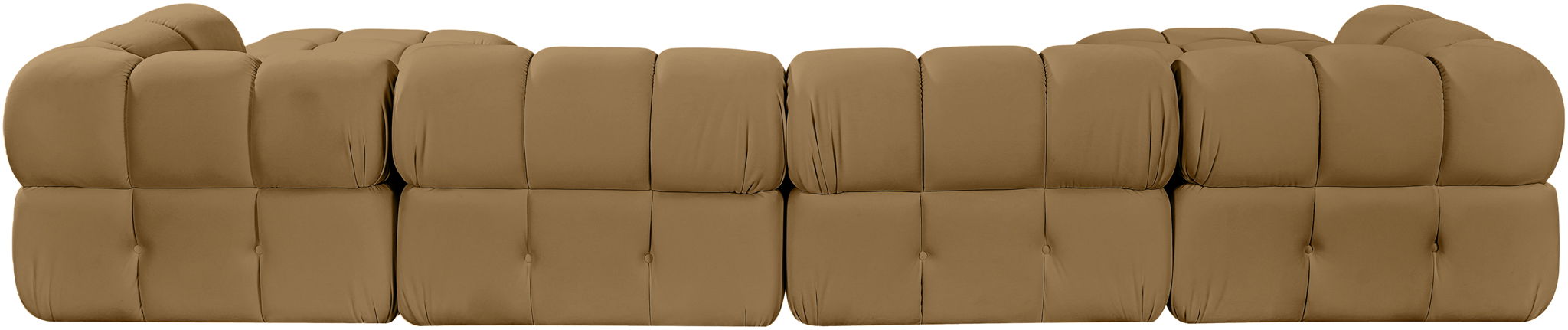 Orin - Velvet 6 Piece Modular Double Chaise Sectional