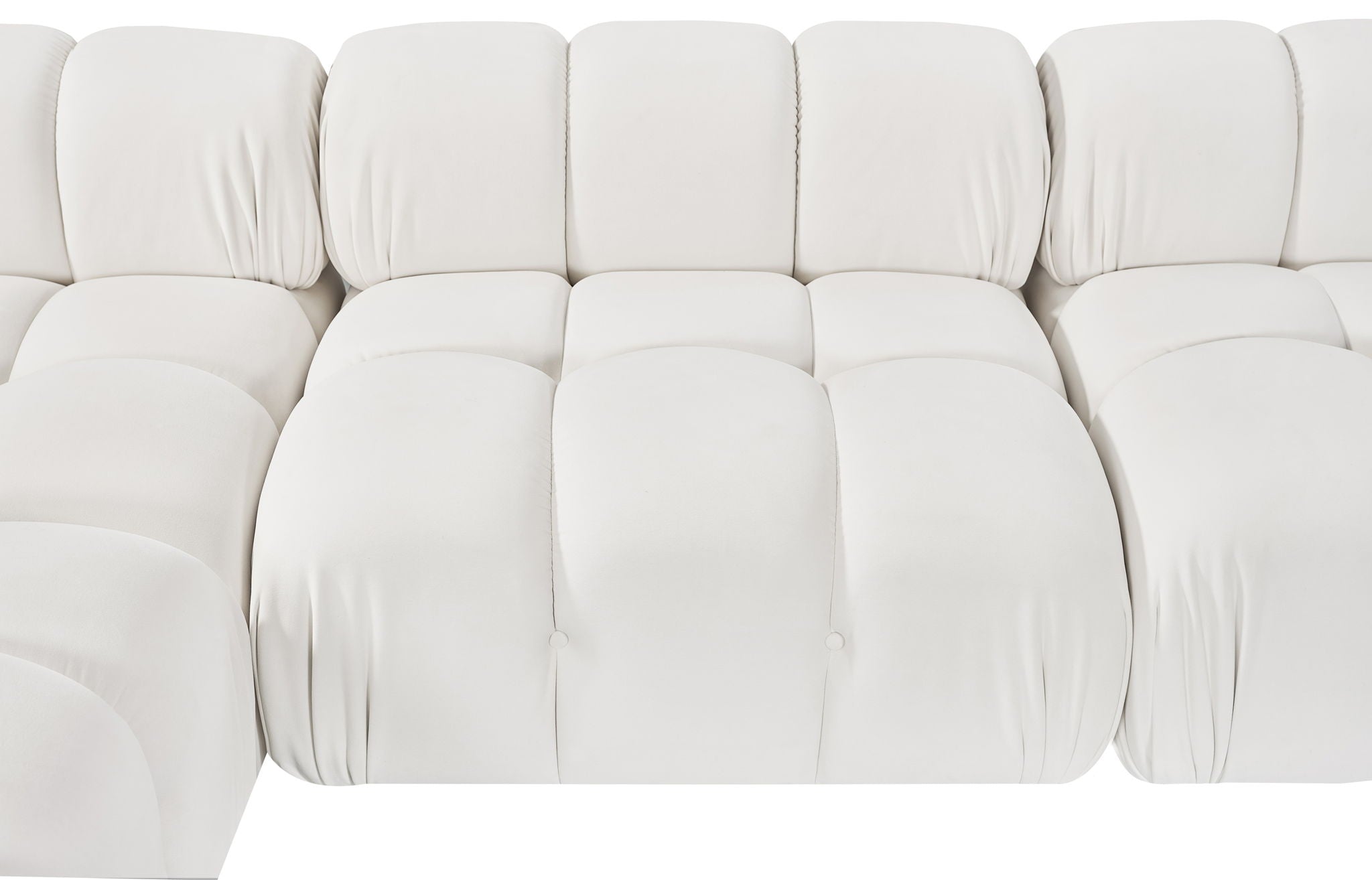 Orin - U-Shaped Velvet 6 Piece Modular Sectional