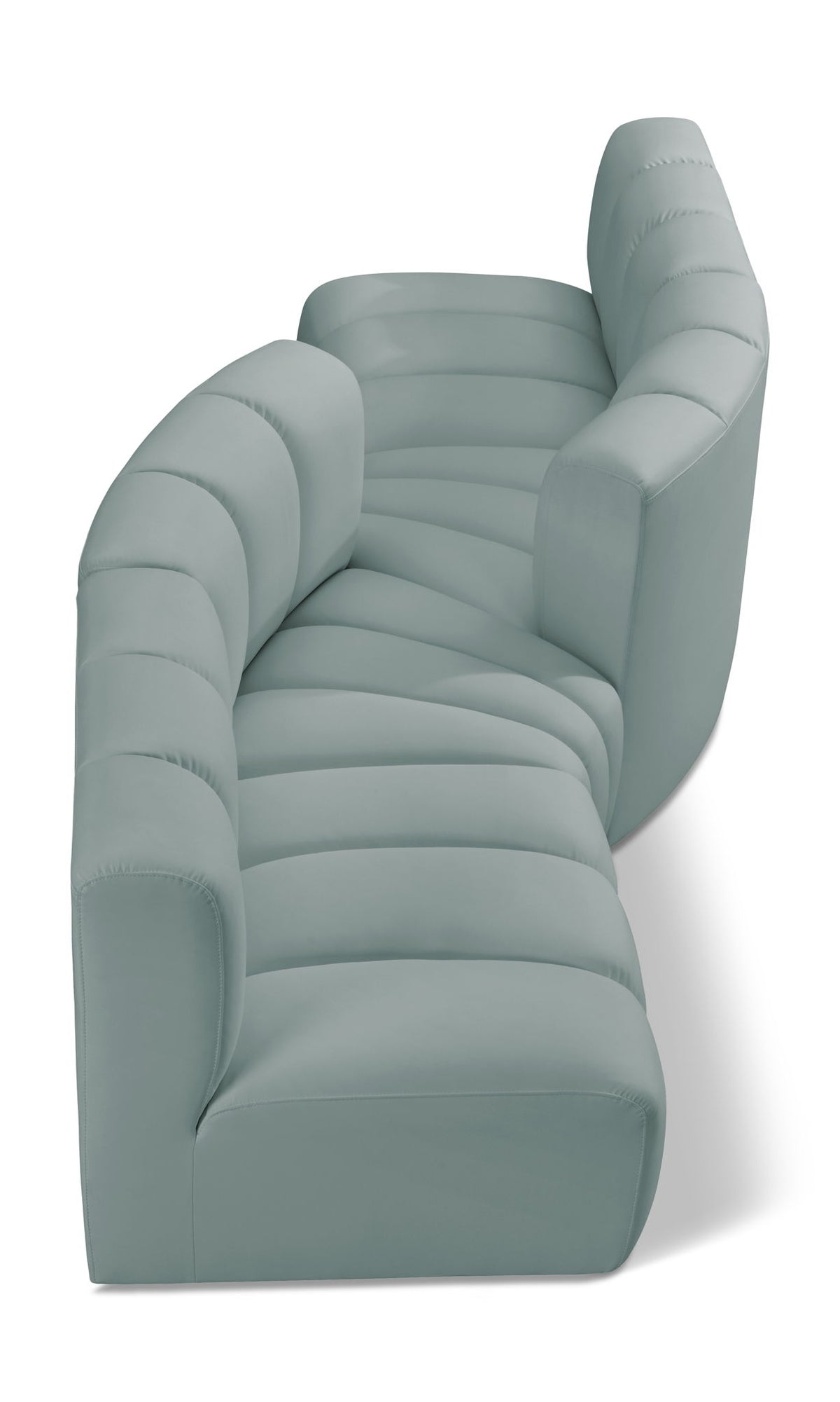 Arc - Faux Leather 4 Piece Sofa
