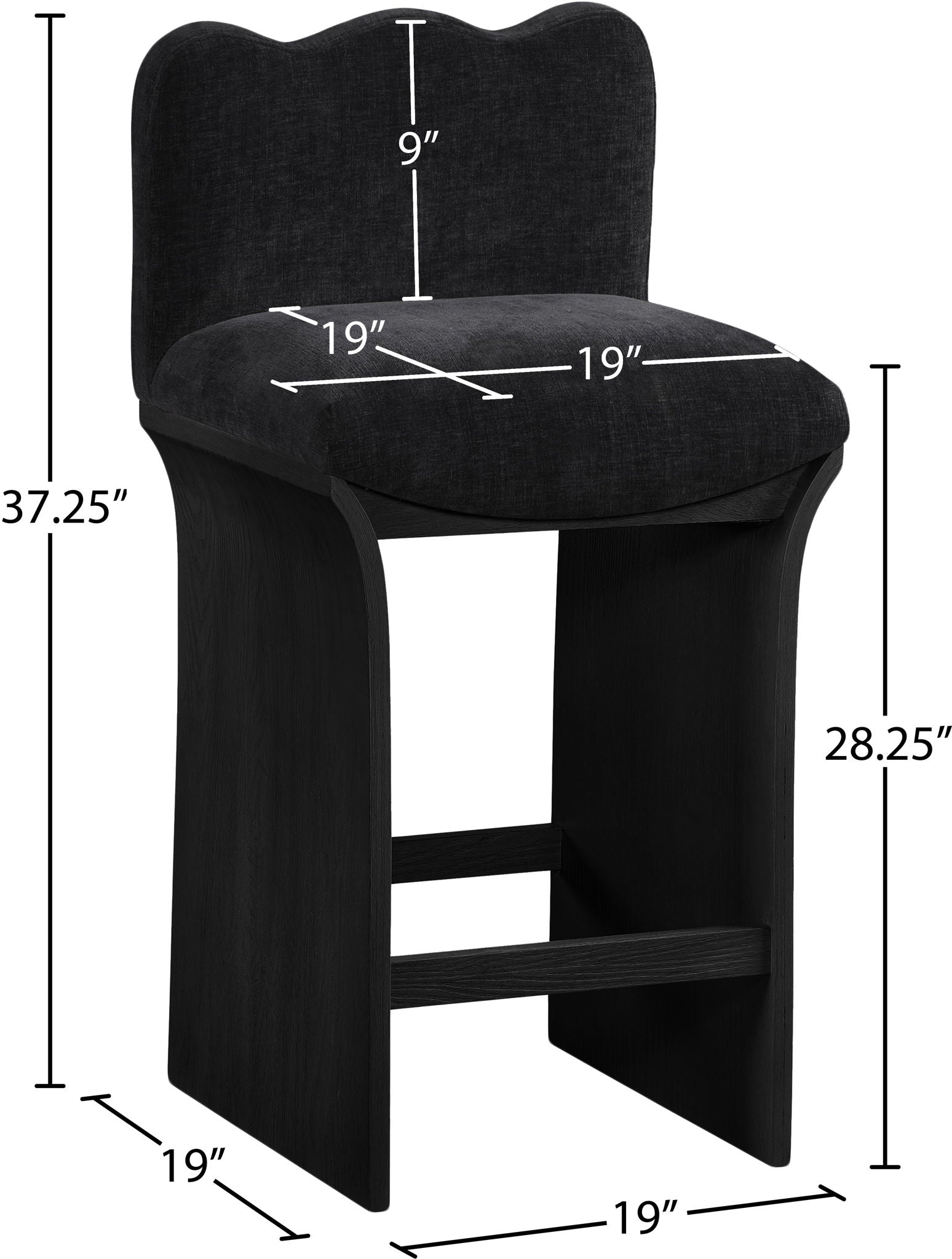 Shaw - Counter Stool - Black Base