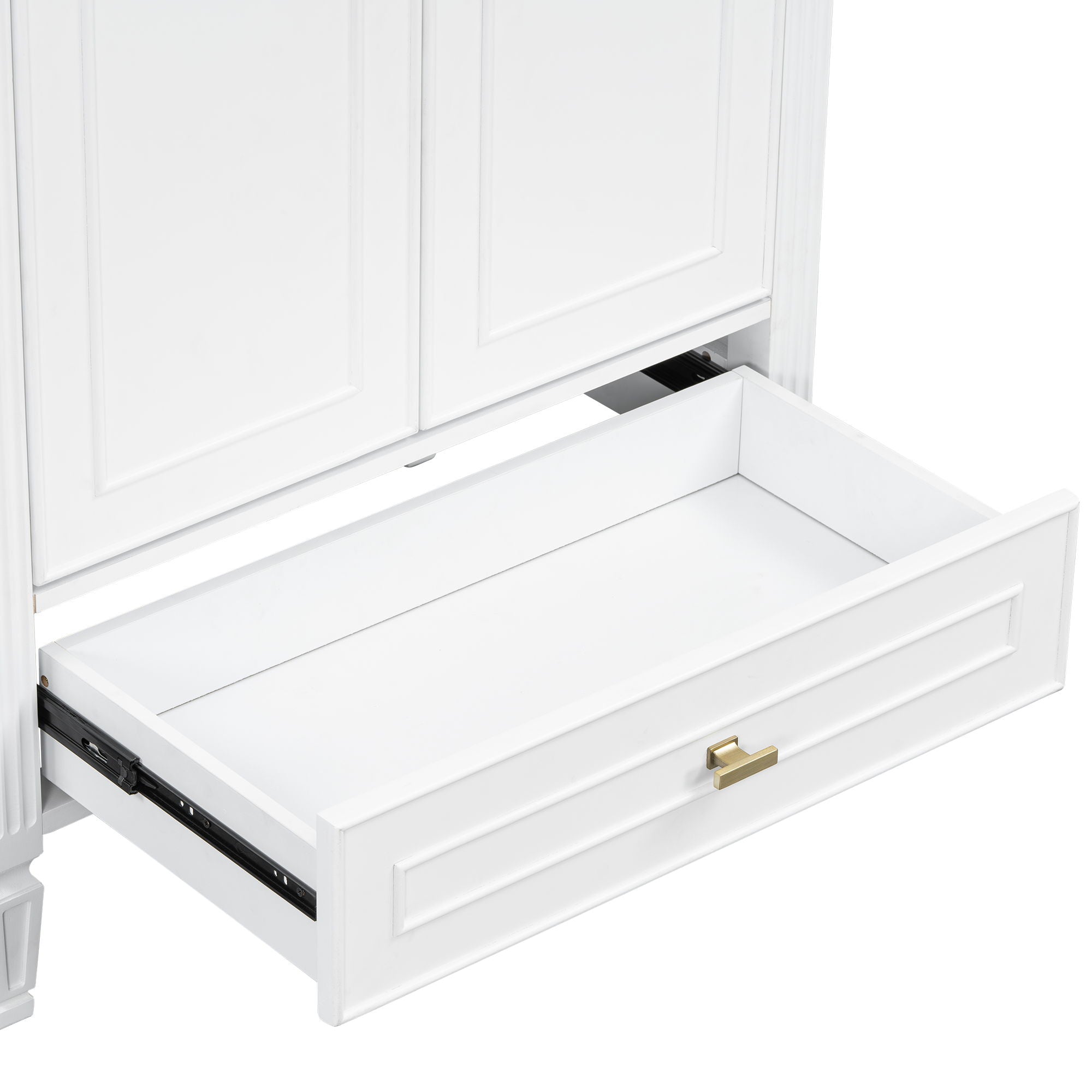 Freestanding Vanity With 1 Drawer & 2 Soft Close Doors With Door Mounted Storage