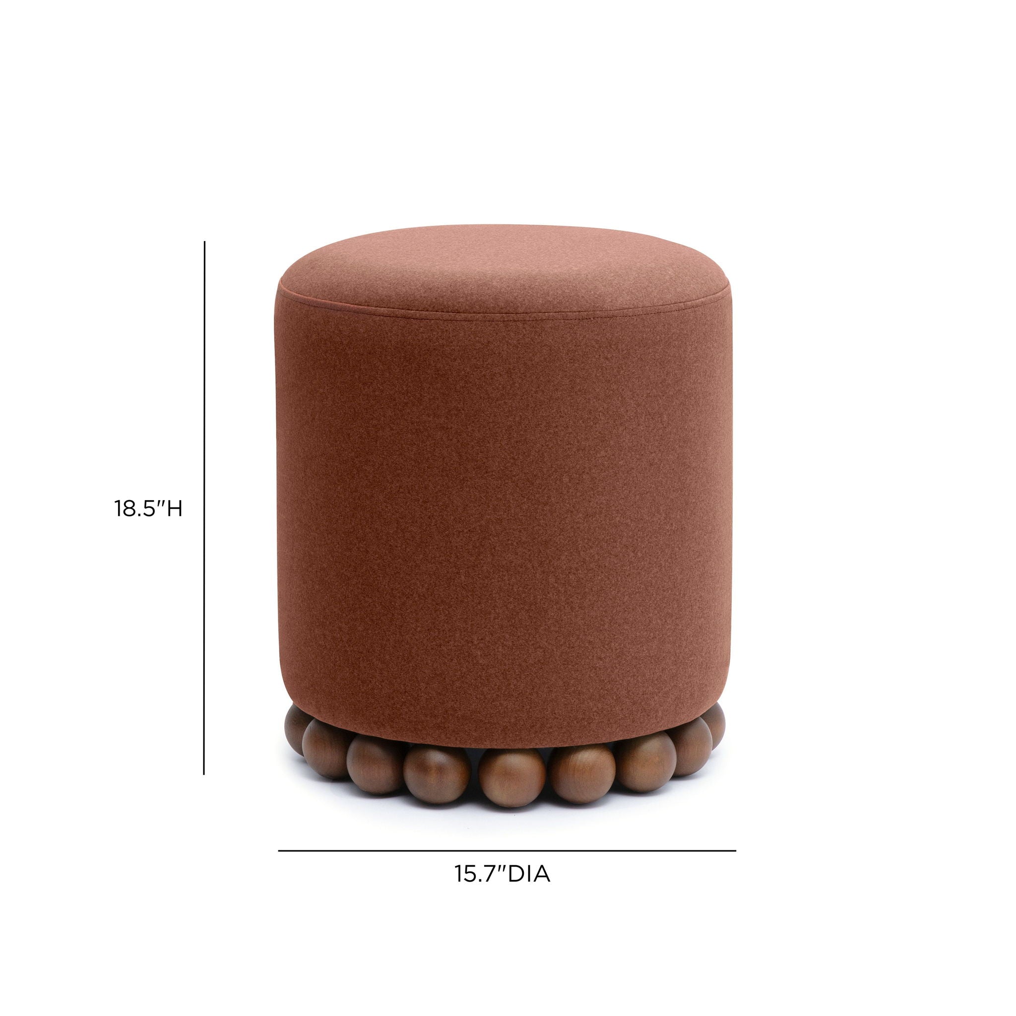 Dex - Performance Vegan Mohair Ottoman